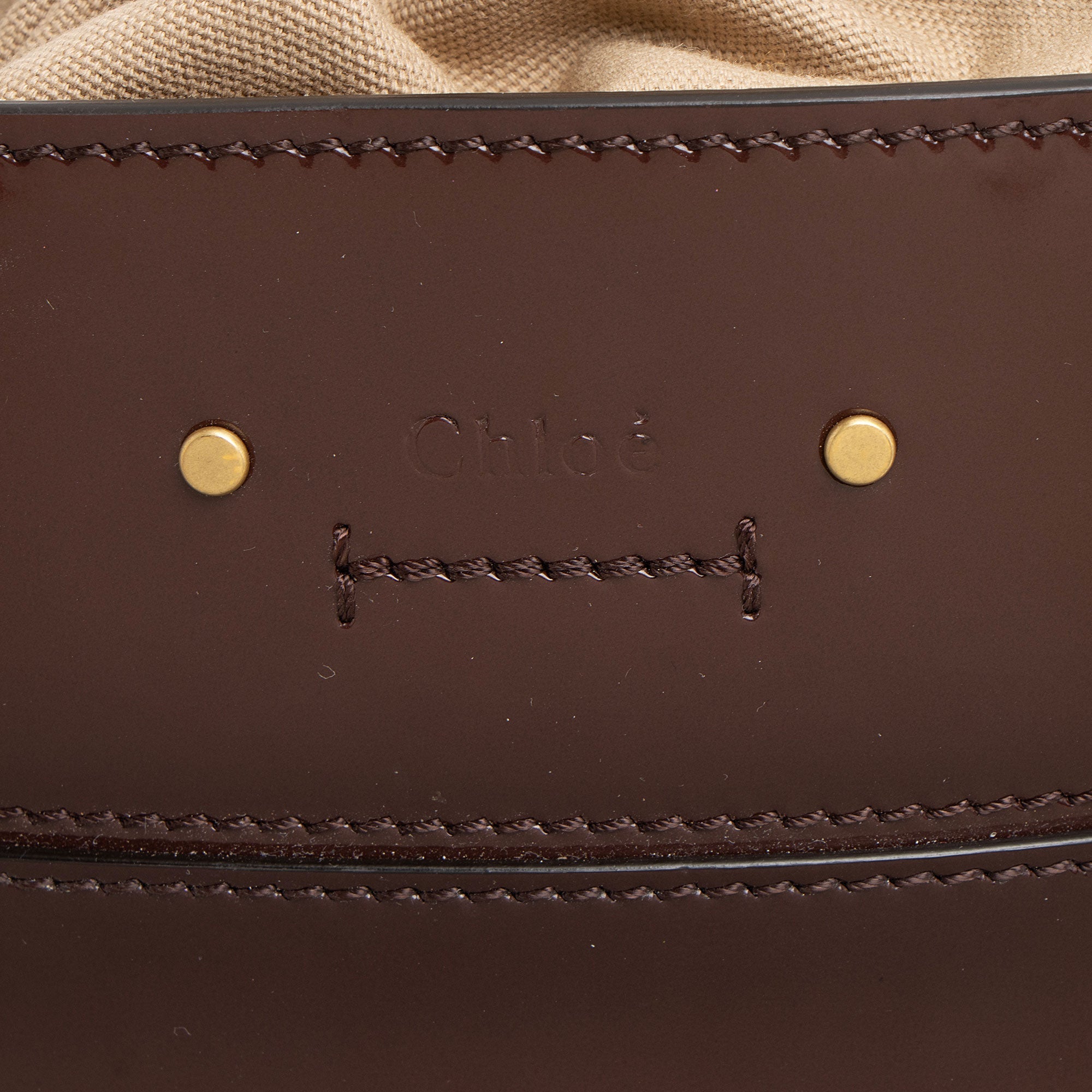 Chloe Patent Leather Roy Mini Bucket Bag