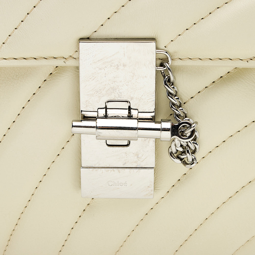 Chloe Quilted Calfskin Drew Bijou Chain Mini Shoulder Bag - FINAL SALE (SHF-19612)