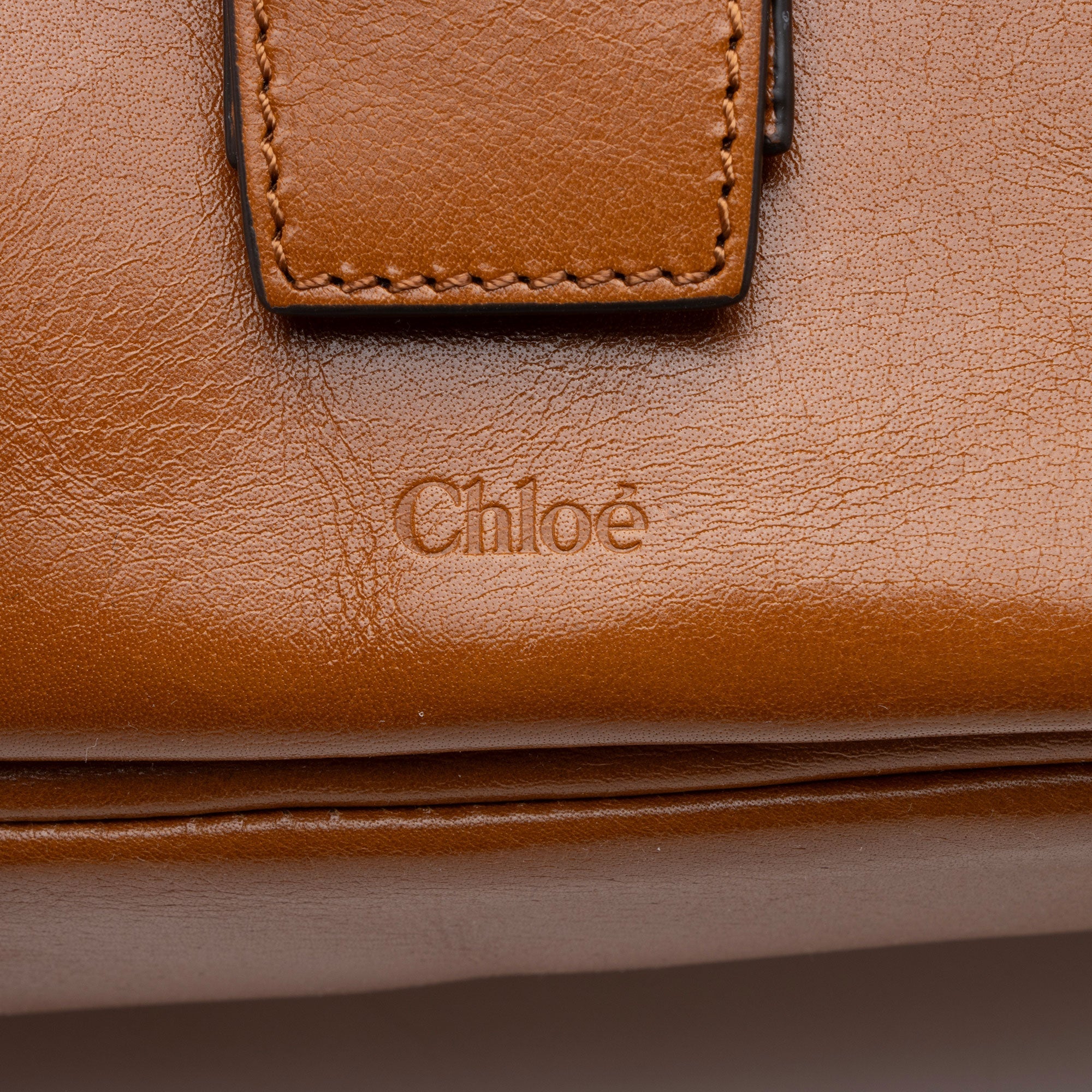 Chloe Shiny Leather Medium Camera Bag