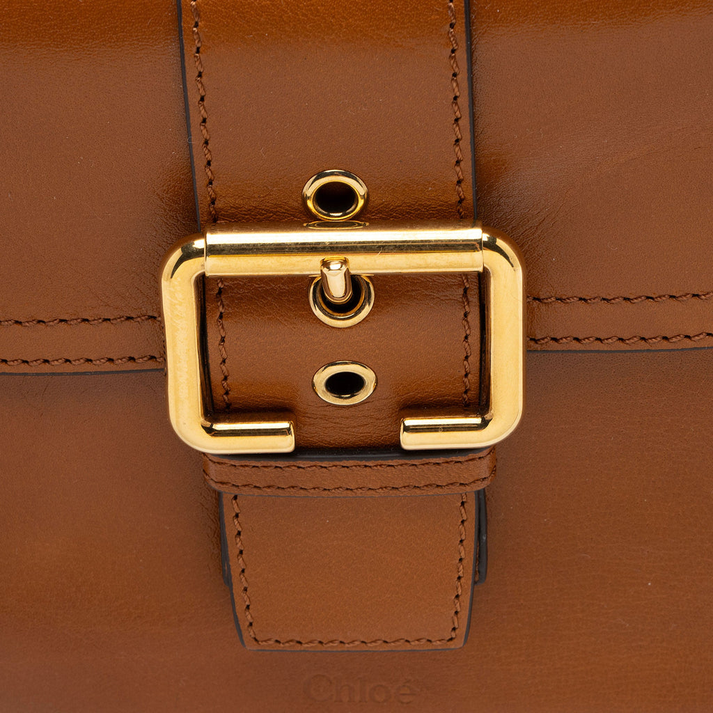 Chloe Shiny Leather Medium Camera Bag