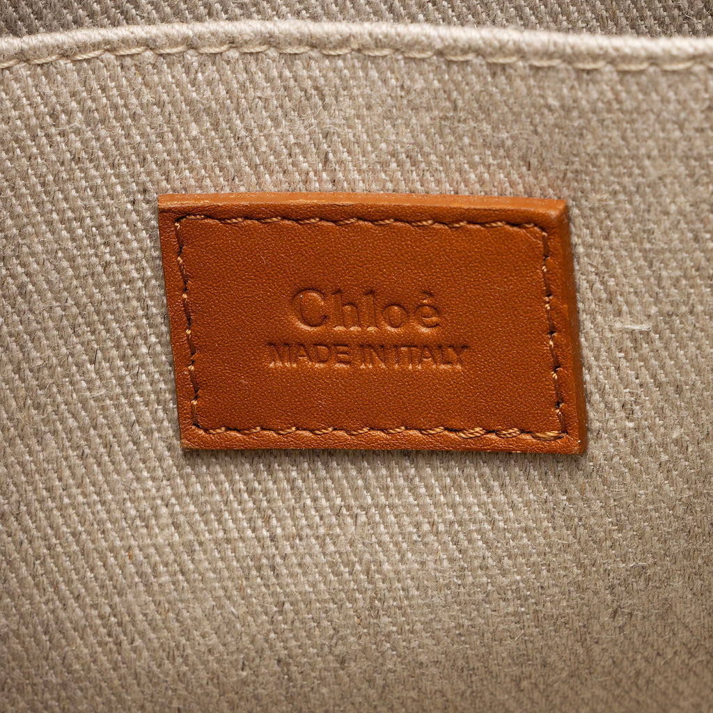 Chloe Soft Leather Woody Small Tote