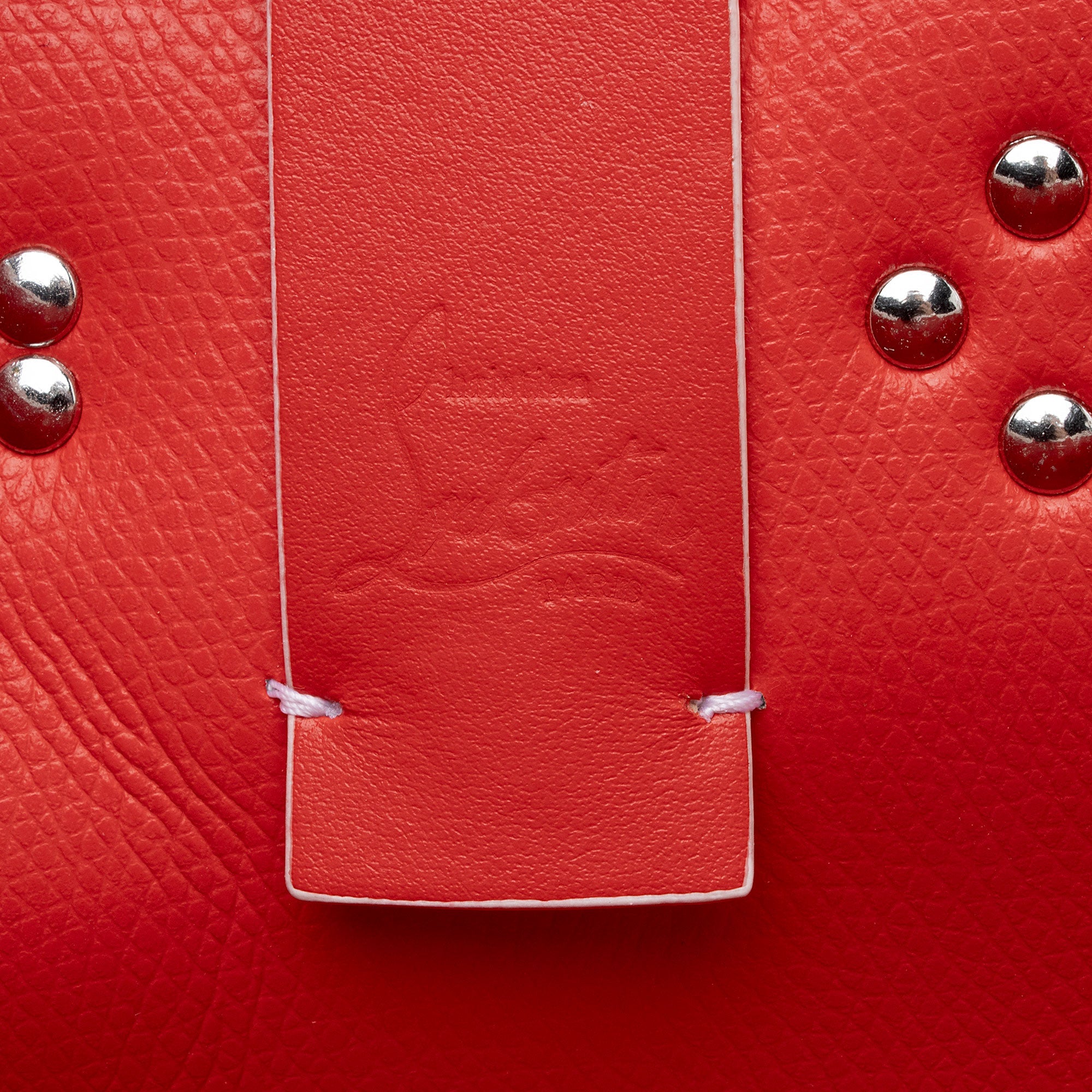 Christian Louboutin Calfskin Couronnes Sevillana Cabata Tote (SHF-CSufWo)