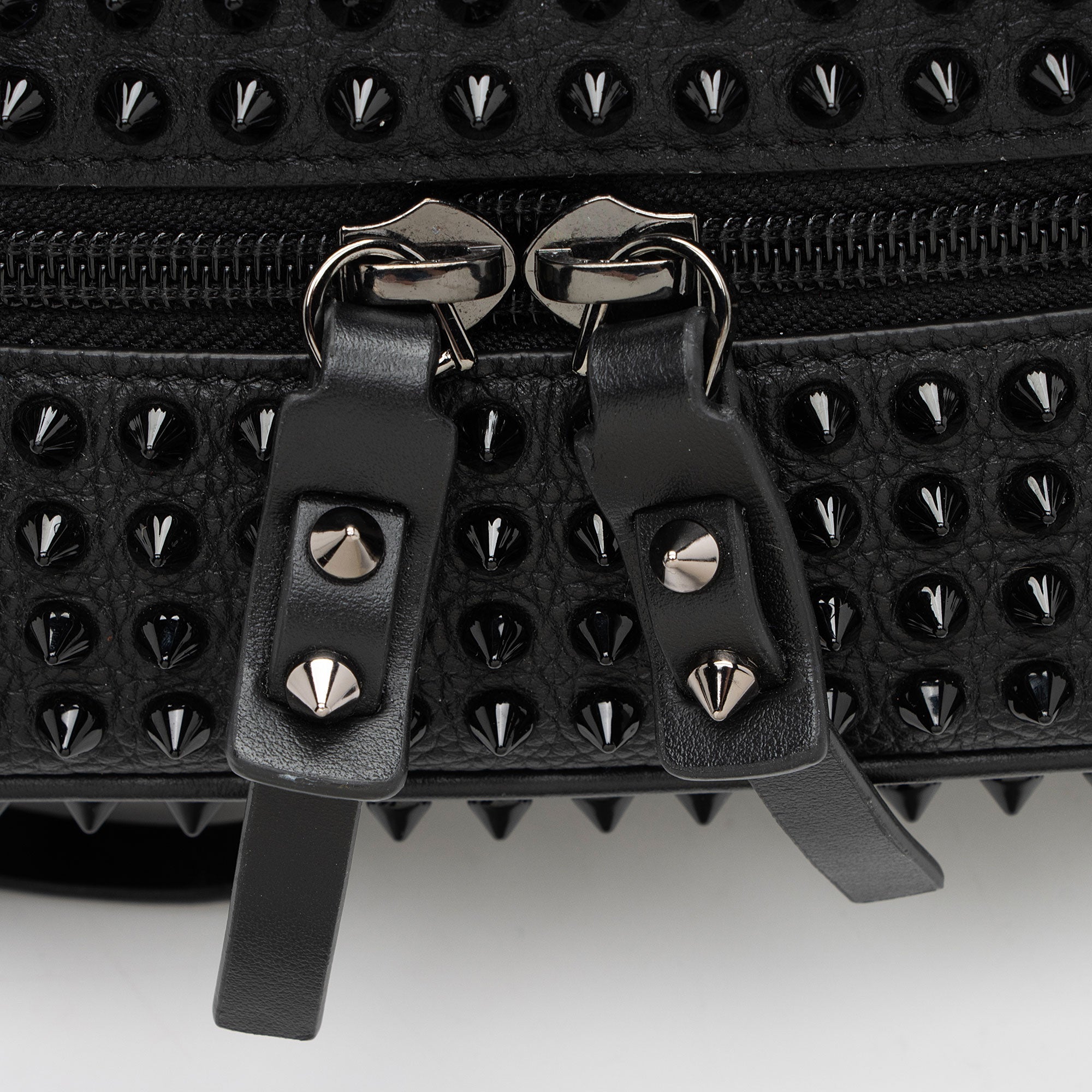 Christian Louboutin Calfskin Spiked Blaster Pouch