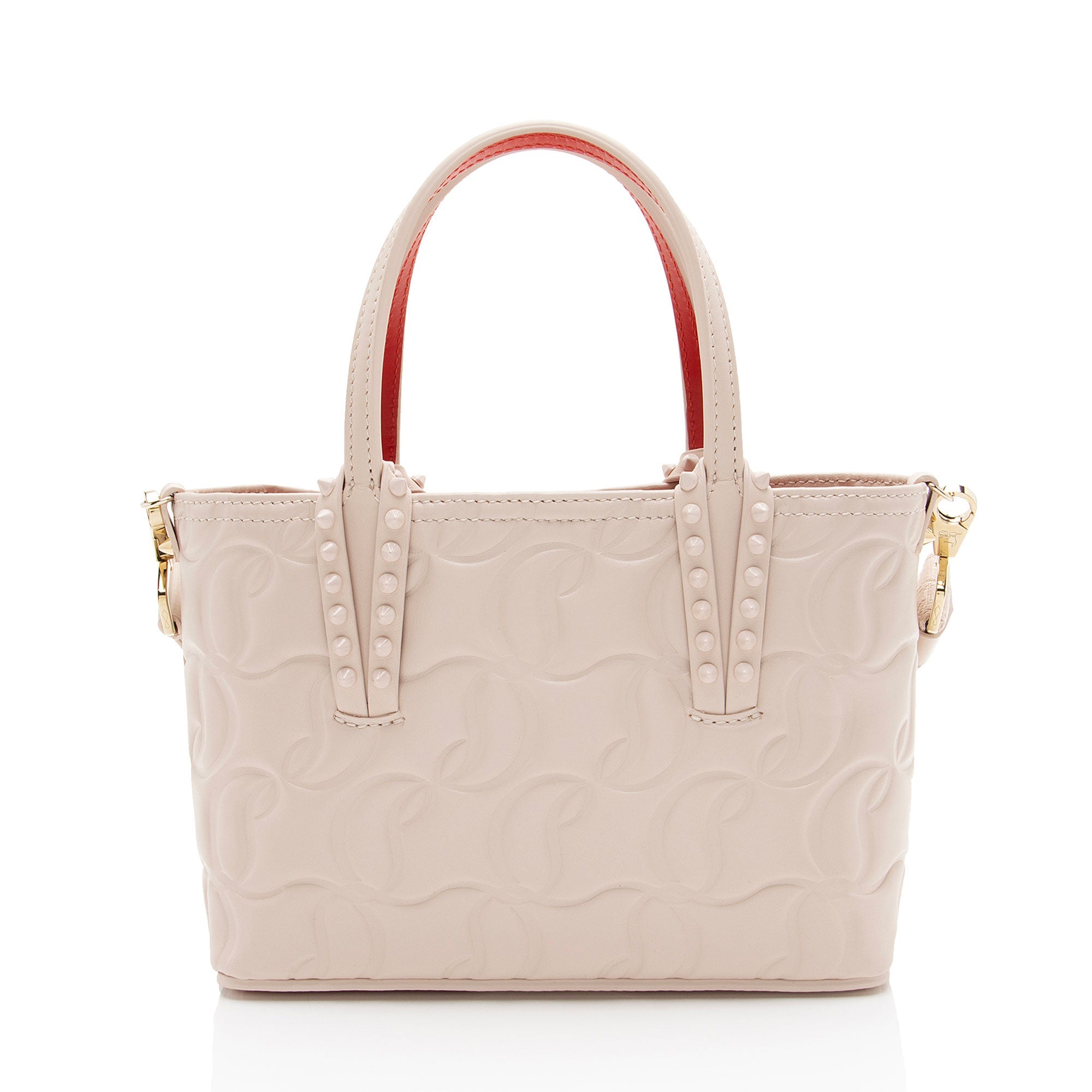Christian Louboutin Embossed Leather Cabata Mini Tote