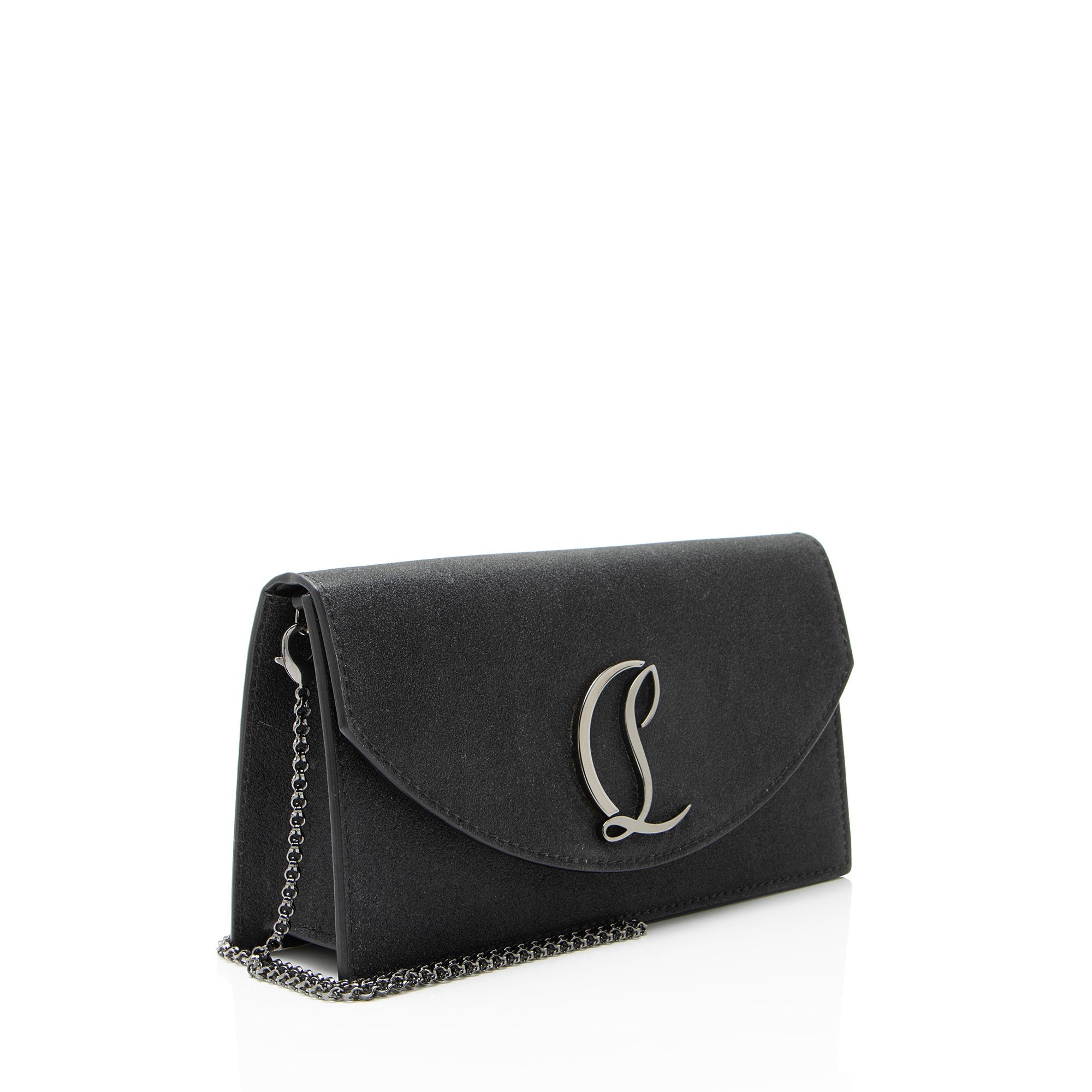 Christian Louboutin Glitter Leather Loubi54 Clutch