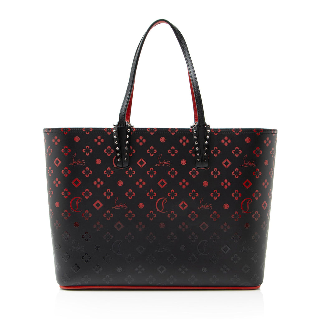 Christian Louboutin Leather Degrade Loubinthesky Spiked Cabata Tote