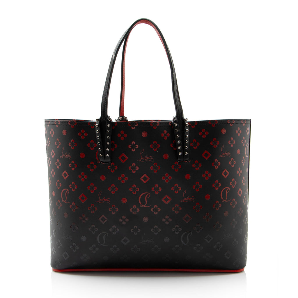Christian Louboutin Leather Degrade Loubinthesky Spiked Cabata Tote