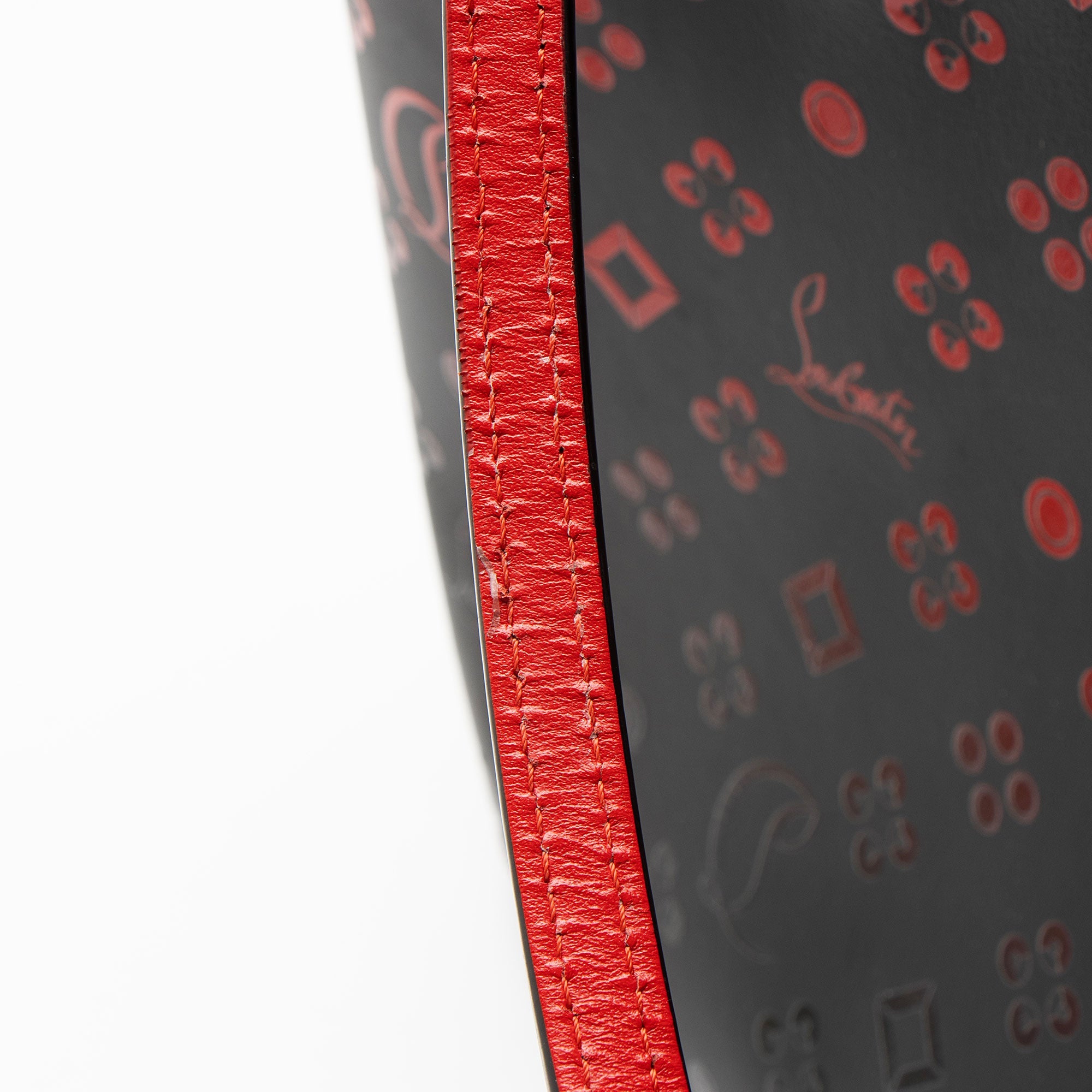 Christian Louboutin Leather Degrade Loubinthesky Spiked Cabata Tote