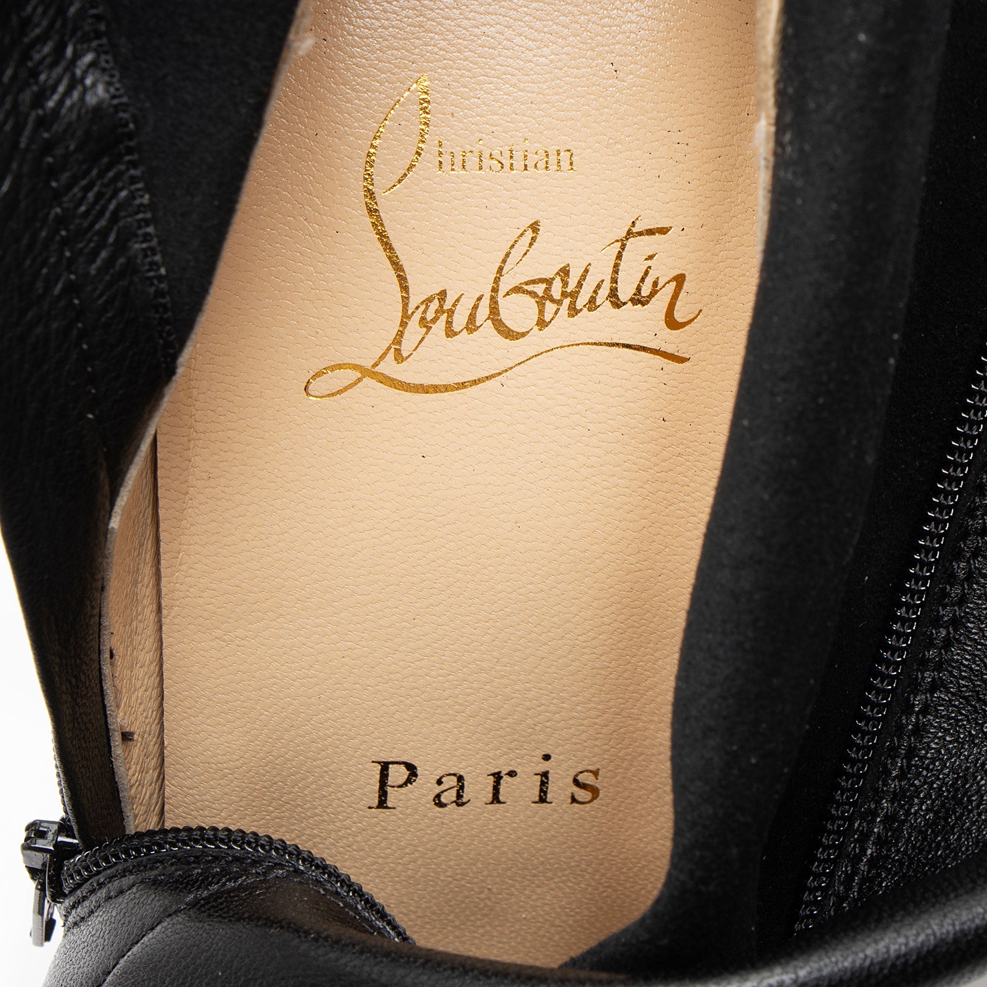 Christian Louboutin Leather Sempre Monica Over the Knee Boots - Size 10 / 40