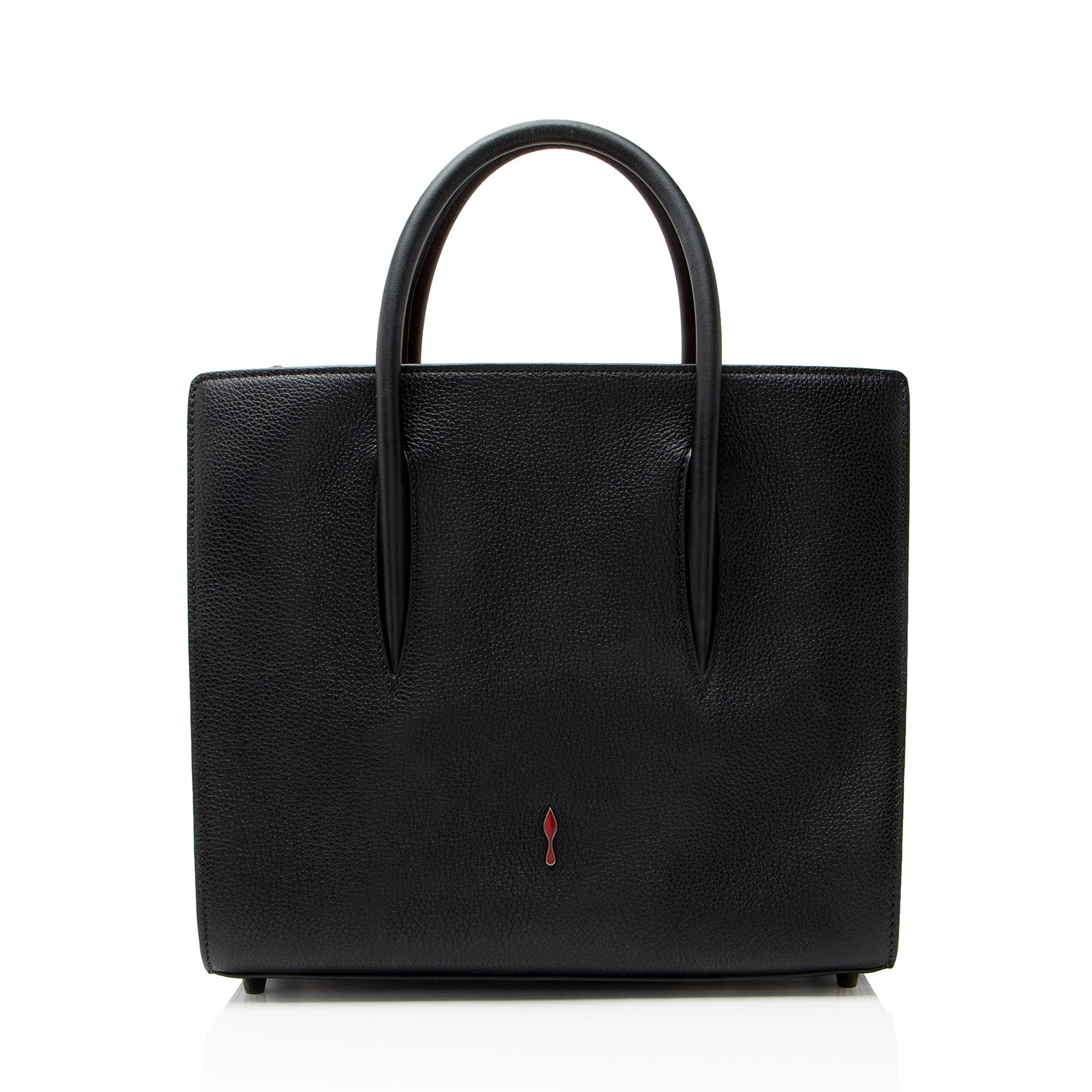 Christian Louboutin Leather Spiked Loubinthesky Paloma Medium Tote
