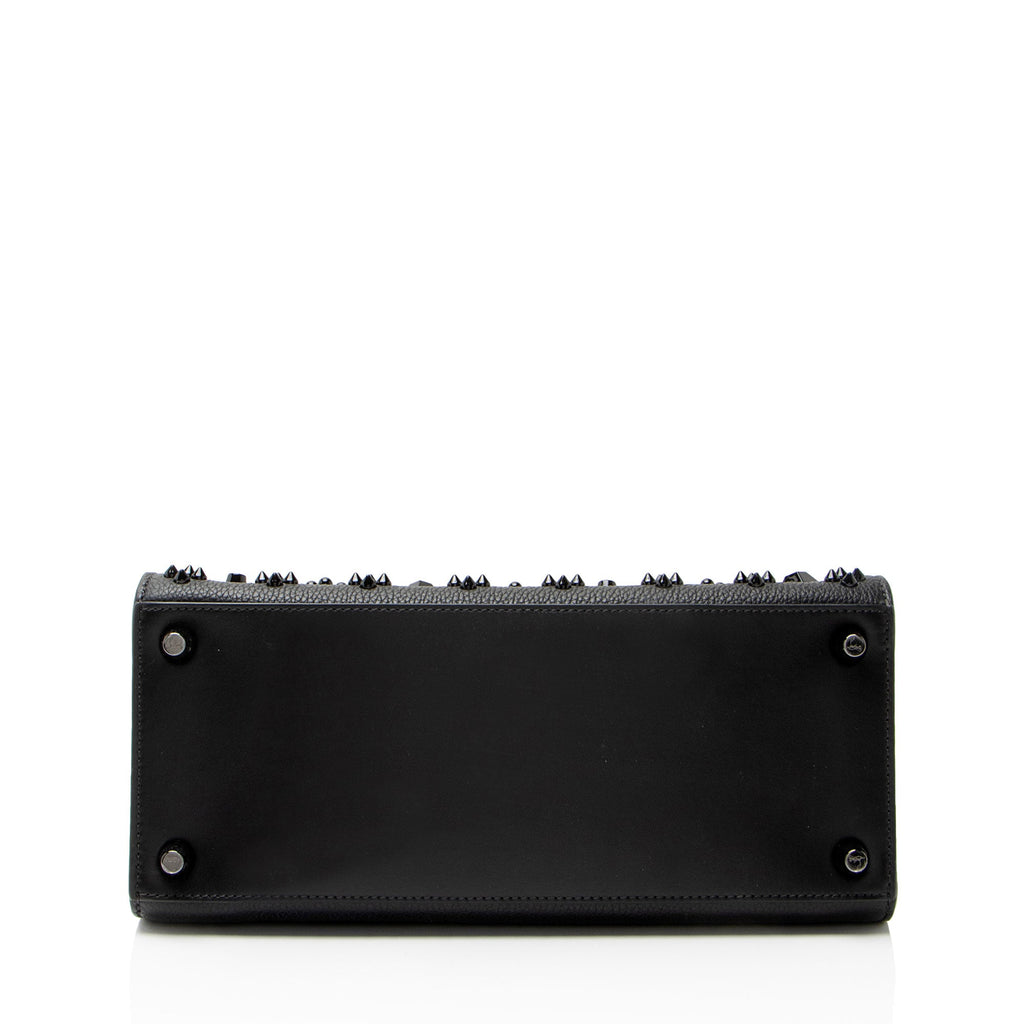 Christian Louboutin Leather Spiked Loubinthesky Paloma Medium Tote