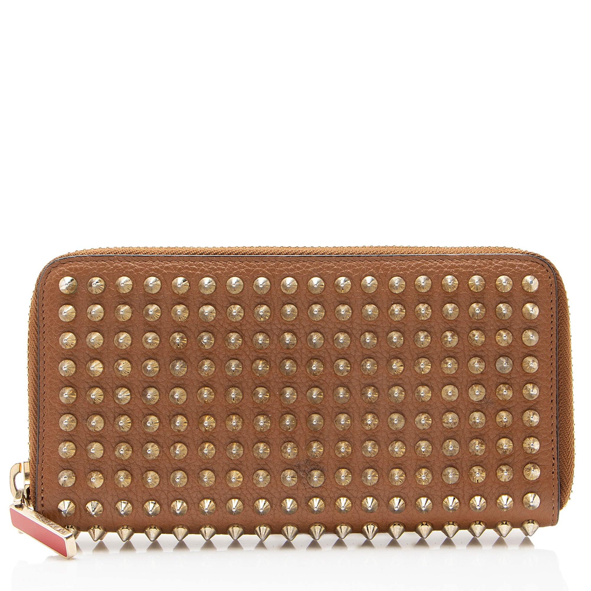 Christian Louboutin Leather Spiked Panettone Wallet