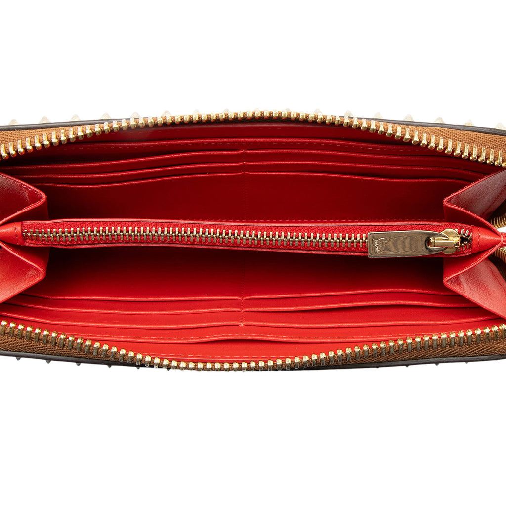 Christian Louboutin Leather Spiked Panettone Wallet