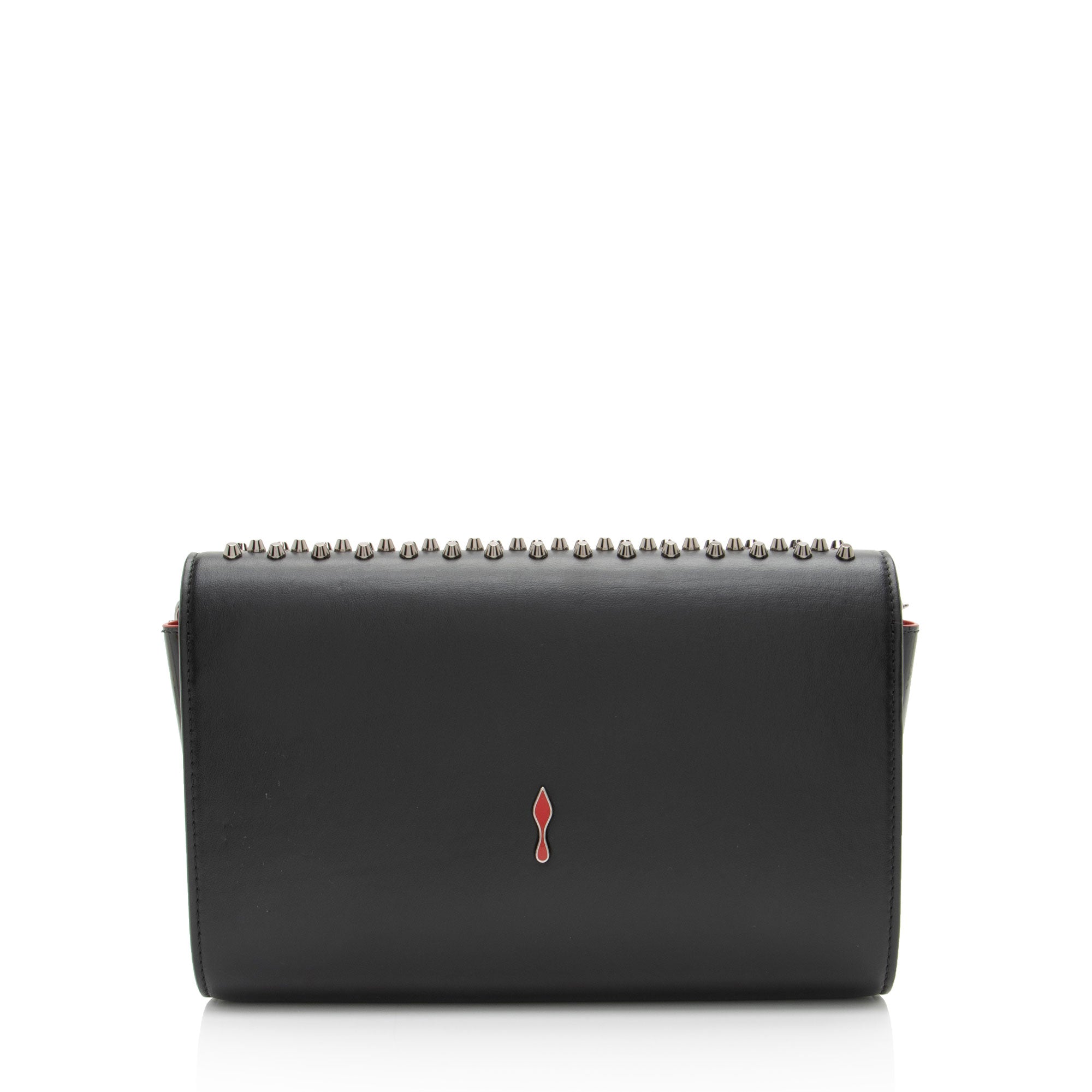 Christian Louboutin Leather Spiked Studs Paloma Wallet on Chain