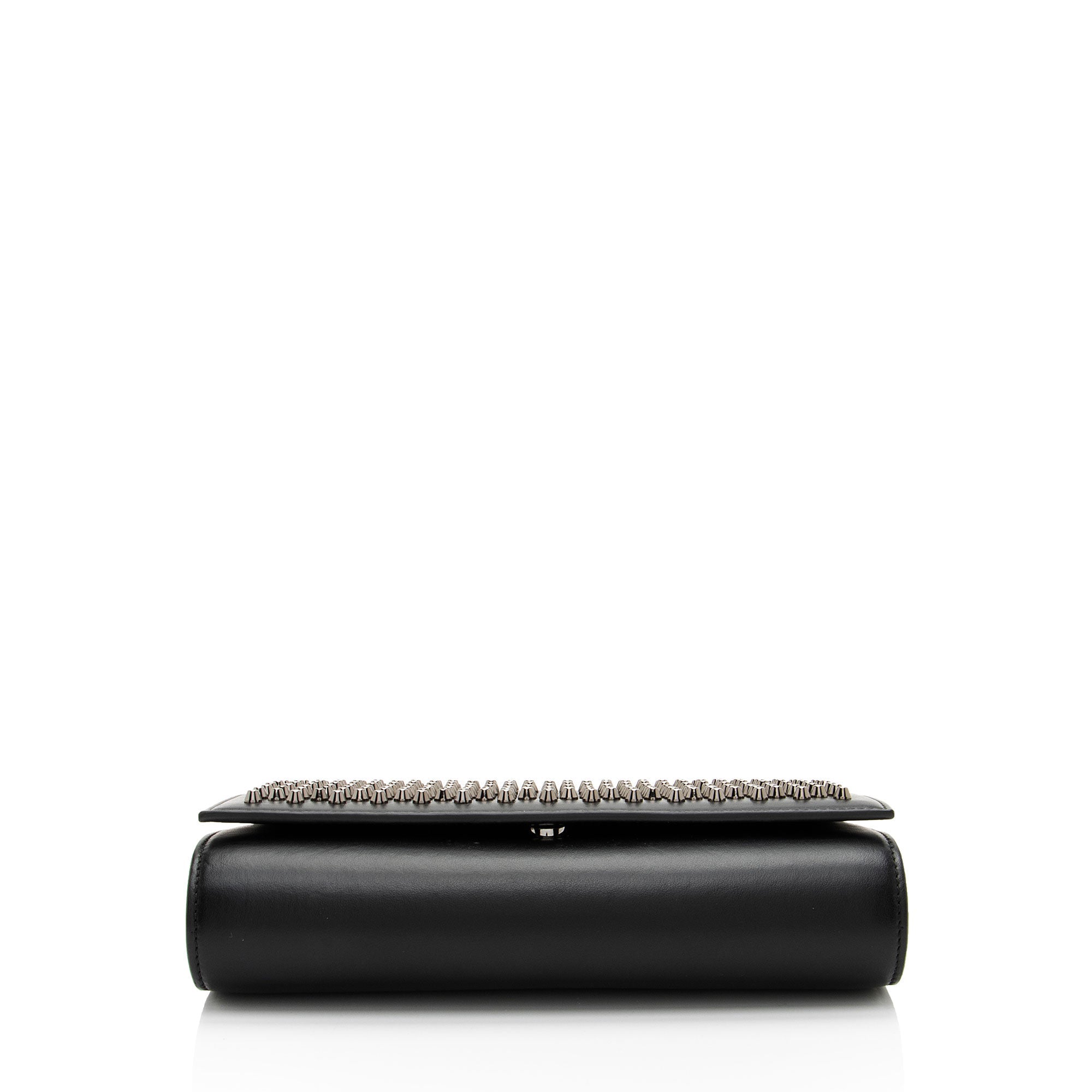 Christian Louboutin Leather Spiked Studs Paloma Wallet on Chain