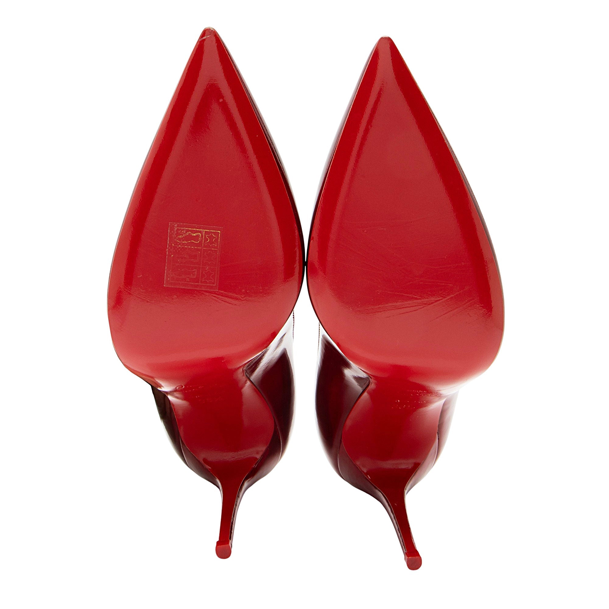 Christian Louboutin Metallic Patent Leather So Kate Pumps - Size 6.5 / 36.5