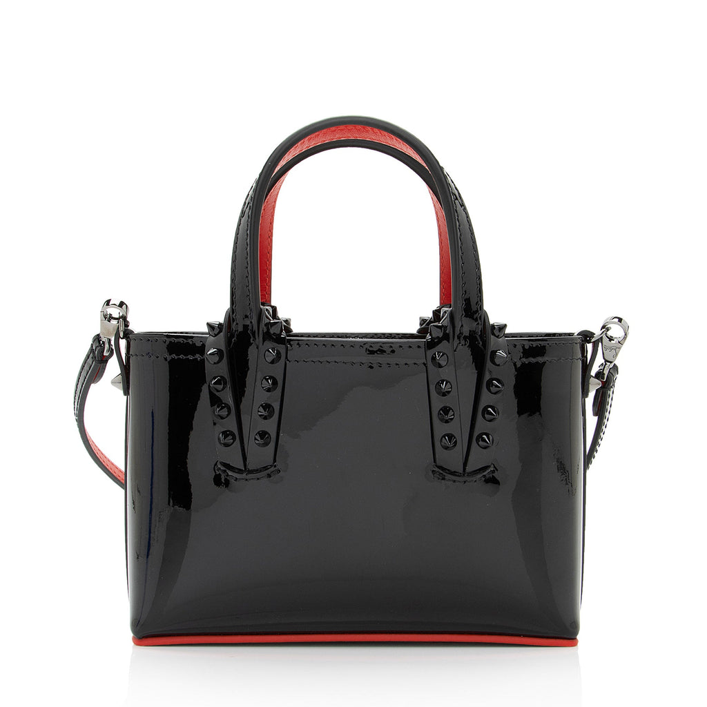 Christian Louboutin Patent Leather Cabata Mini Tote (SHF-JPmRvx)
