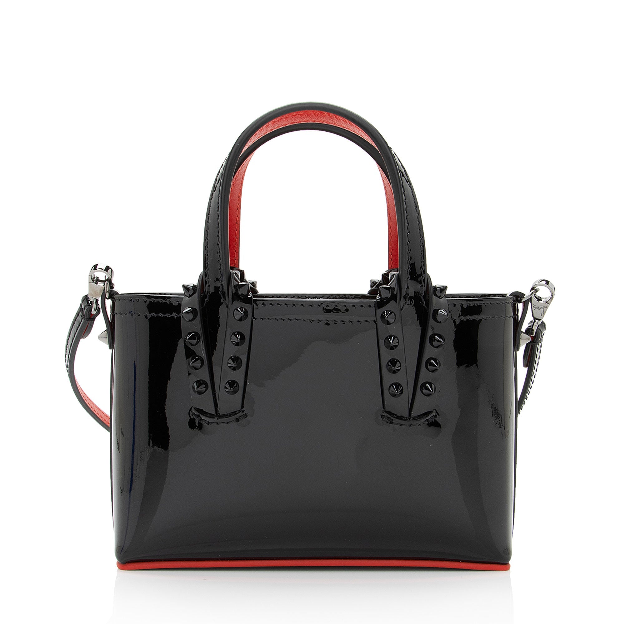 Christian Louboutin Patent Leather Cabata Mini Tote (SHF-JPmRvx)