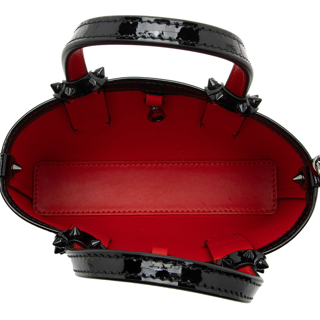 Christian Louboutin Patent Leather Cabata Mini Tote (SHF-JPmRvx)