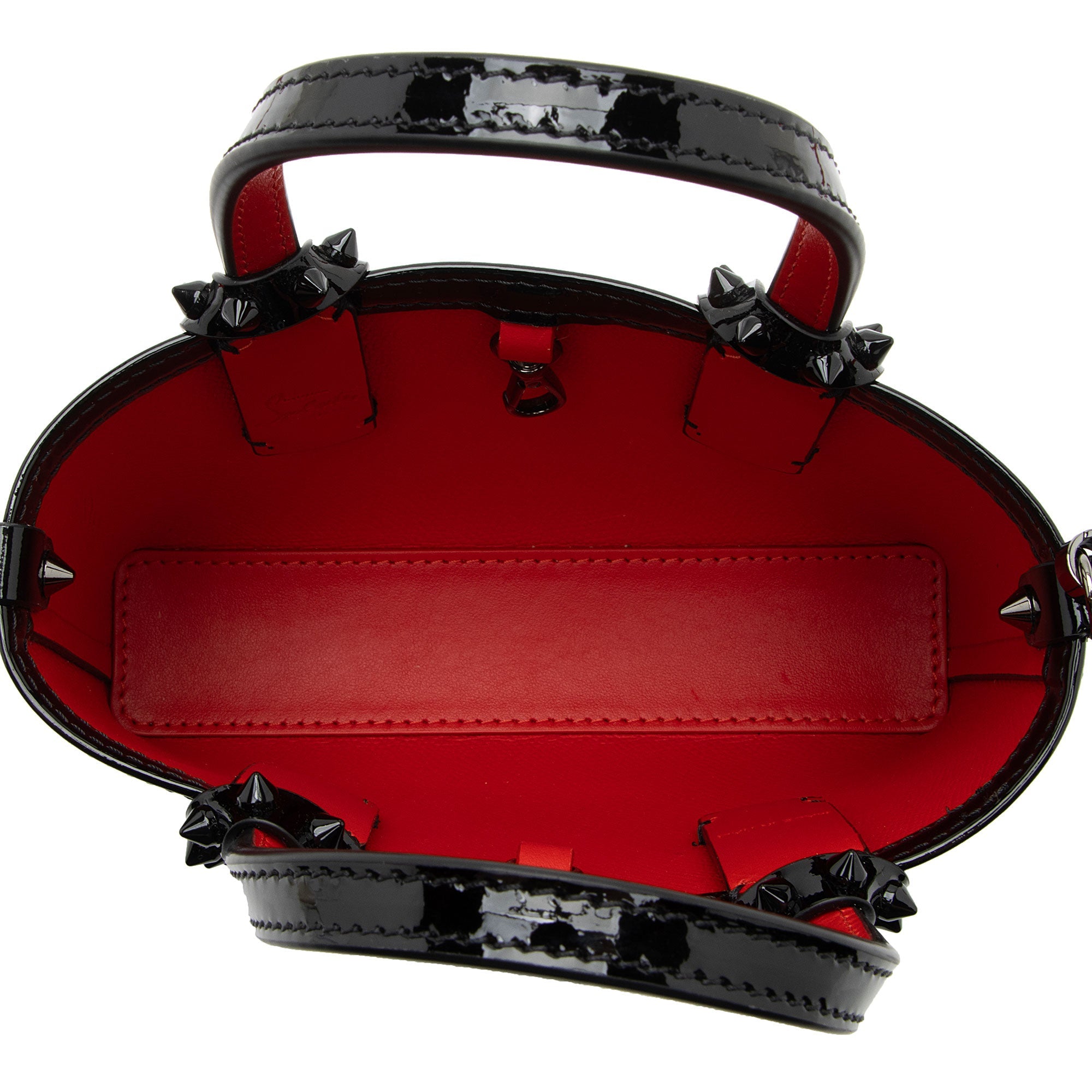 Christian Louboutin Patent Leather Cabata Mini Tote (SHF-JPmRvx)
