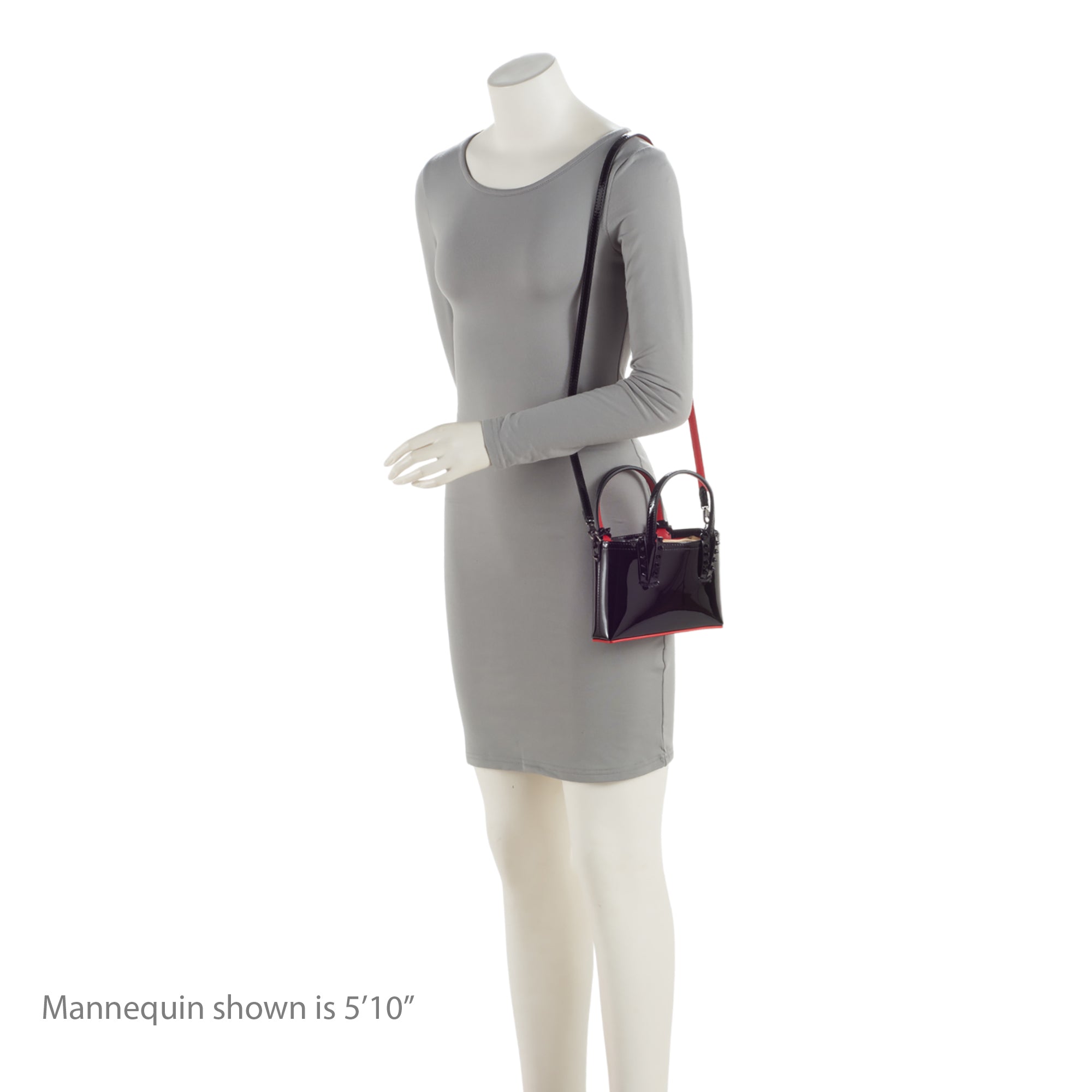 Christian Louboutin Patent Leather Cabata Mini Tote (SHF-JPmRvx)