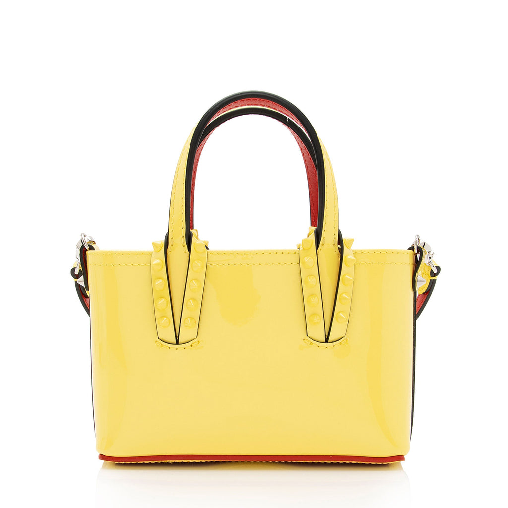 Christian Louboutin Patent Leather Cabata Nano Tote