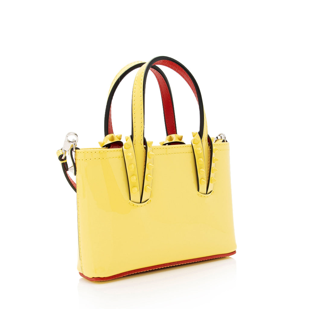 Christian Louboutin Patent Leather Cabata Nano Tote