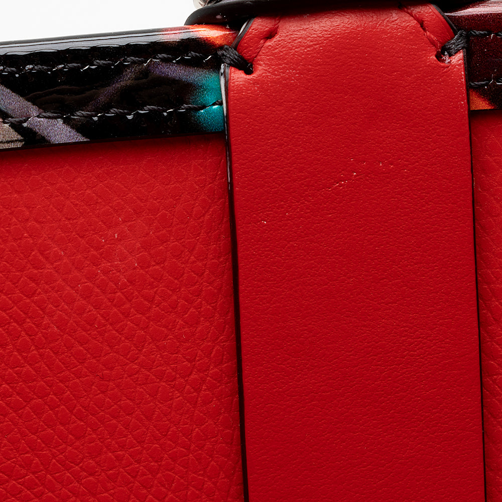 Christian Louboutin Patent Leather Discolaser Cabata Loubinthesky Small Tote (SHF-21342)