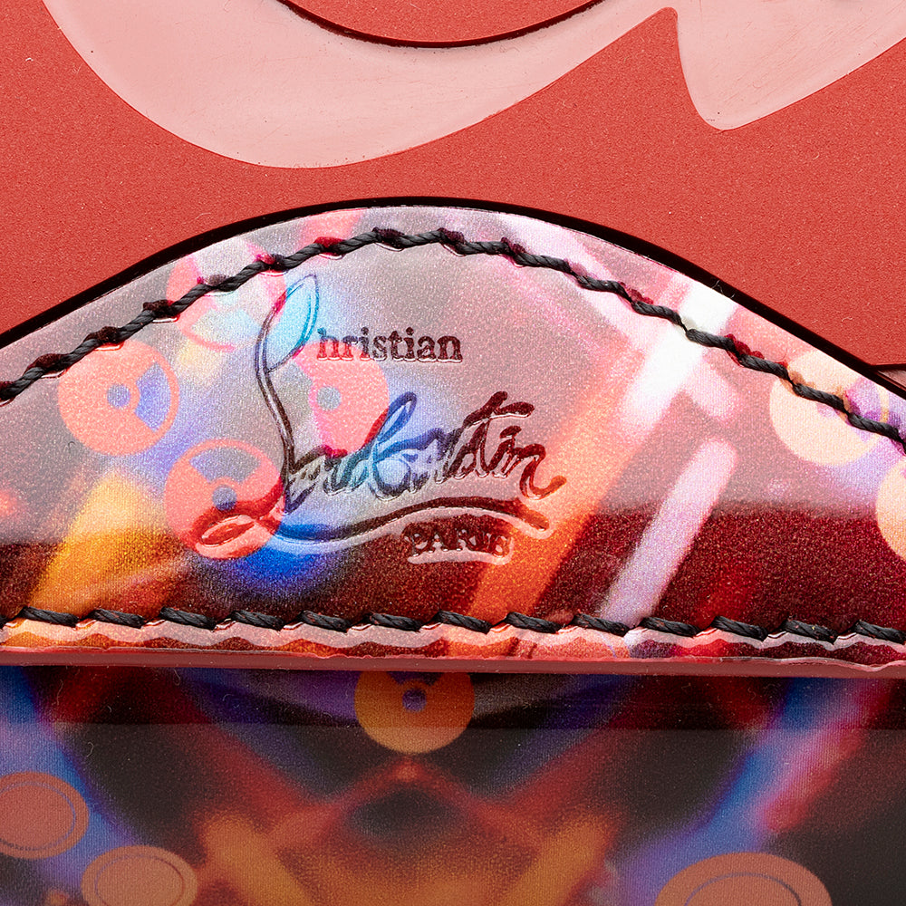 Christian Louboutin Patent Leather Discolaser Cabata Loubinthesky Small Tote (SHF-21342)