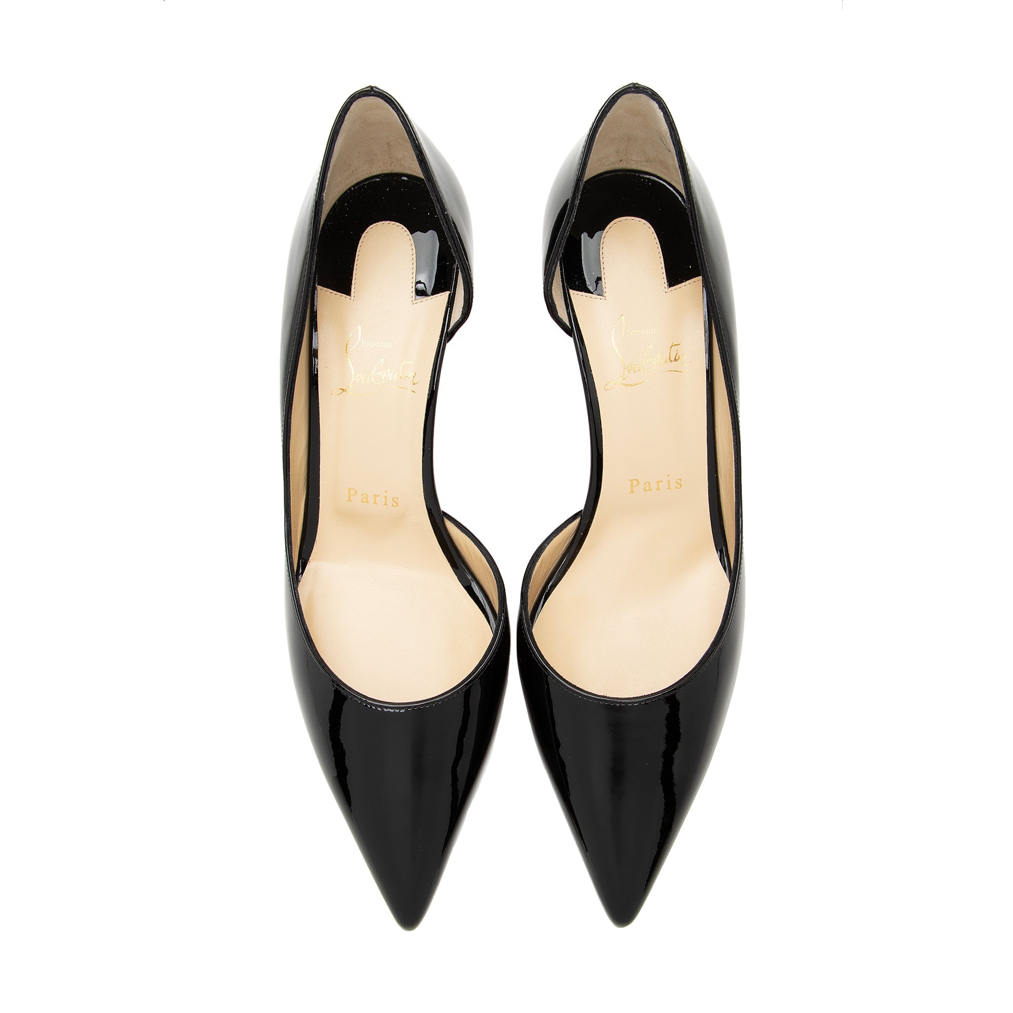 Christian Louboutin Patent Leather Iriza Pumps - Size 9.5 / 39.5 (SHF-22730)