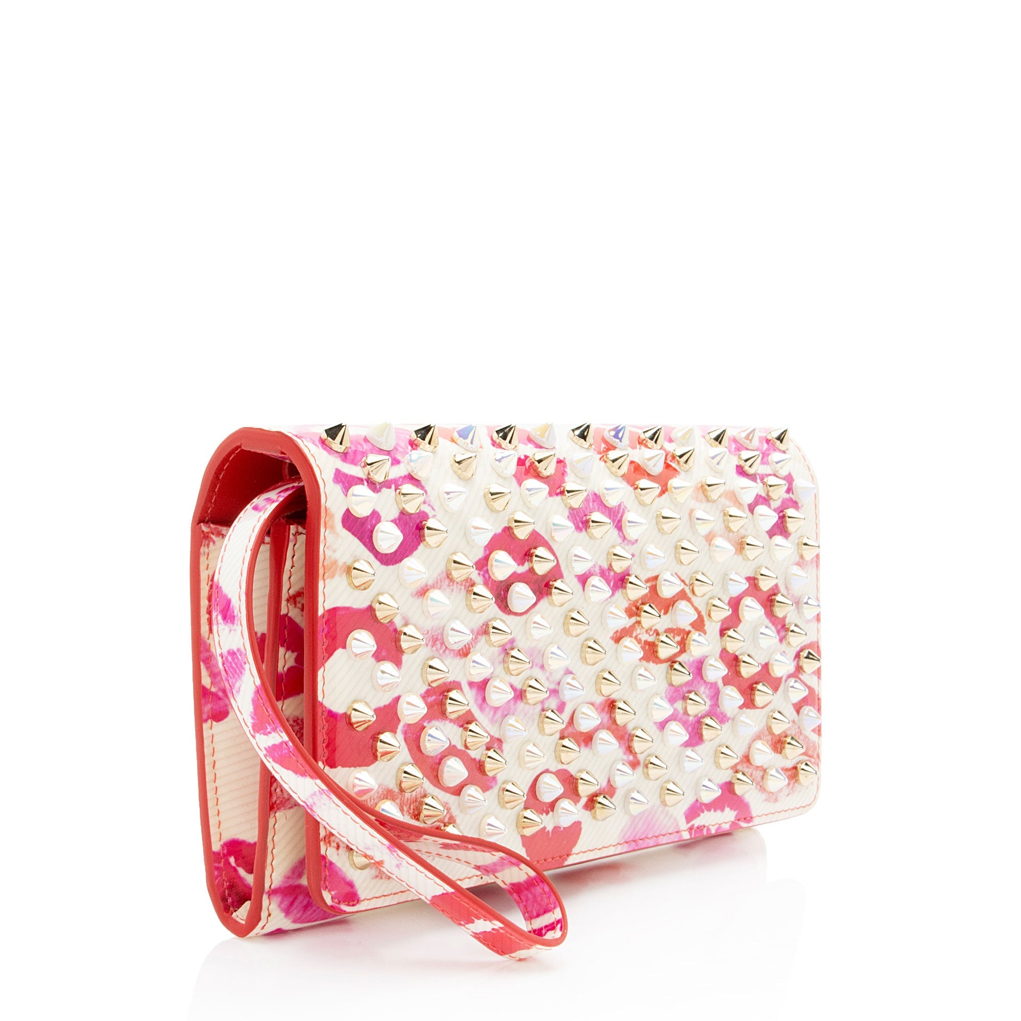 Christian Louboutin Patent Leather Lip Print Wallet on Strap