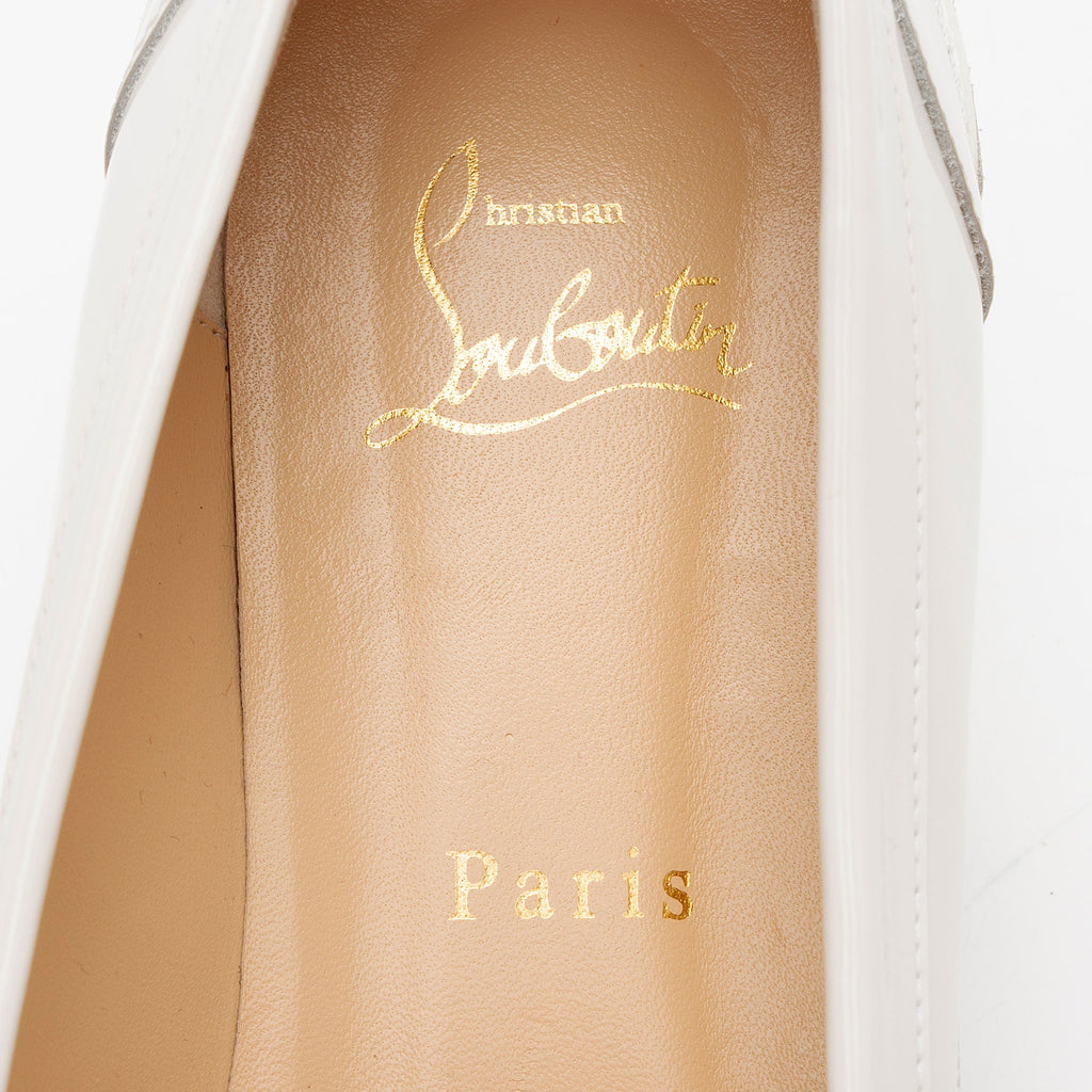 Christian Louboutin Patent Leather Lock Woody Loafers - Size 9.5 / 39.5 (SHF-euMByt)
