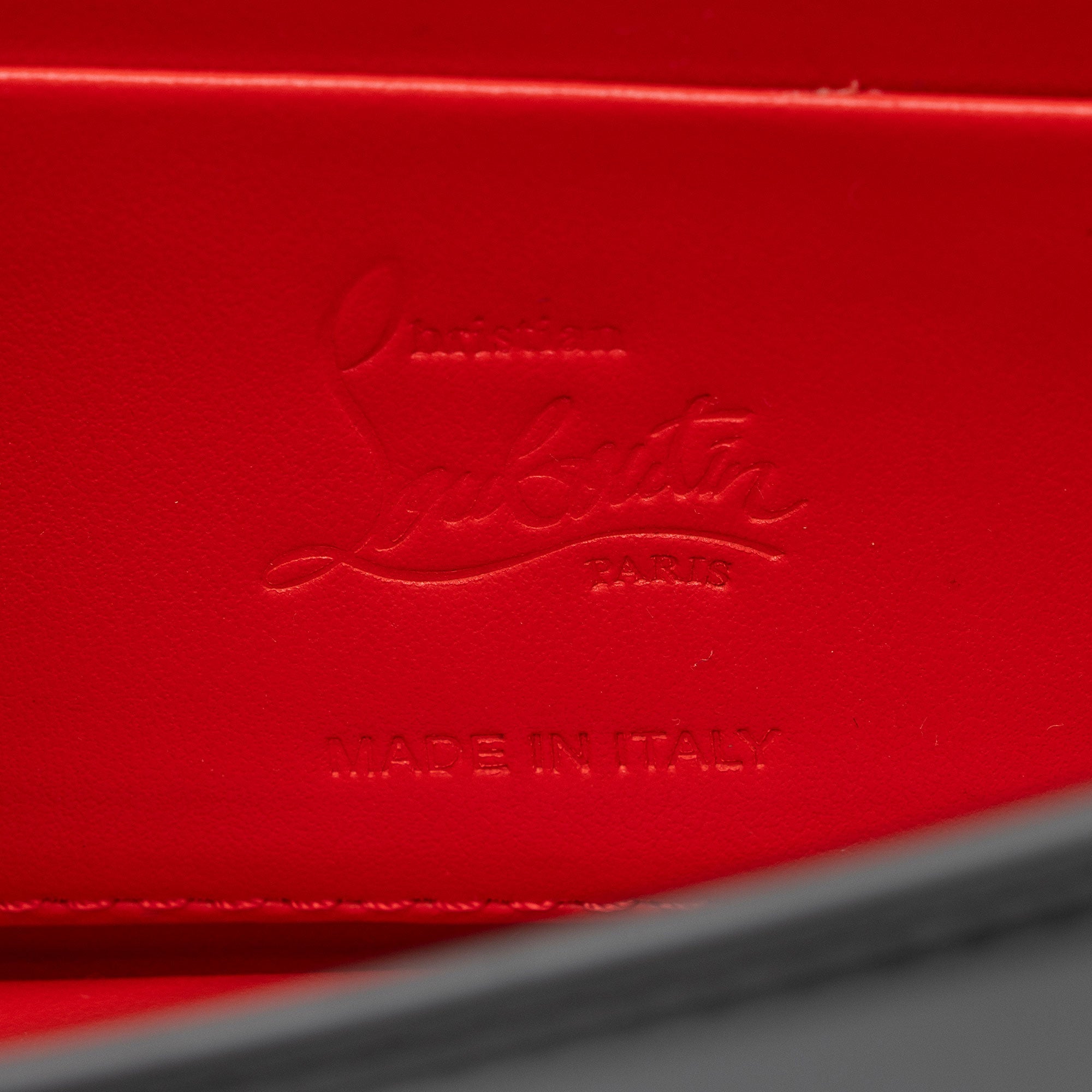 Christian Louboutin Patent Leather Loubi54 Clutch (SHF-ZH1AVI)