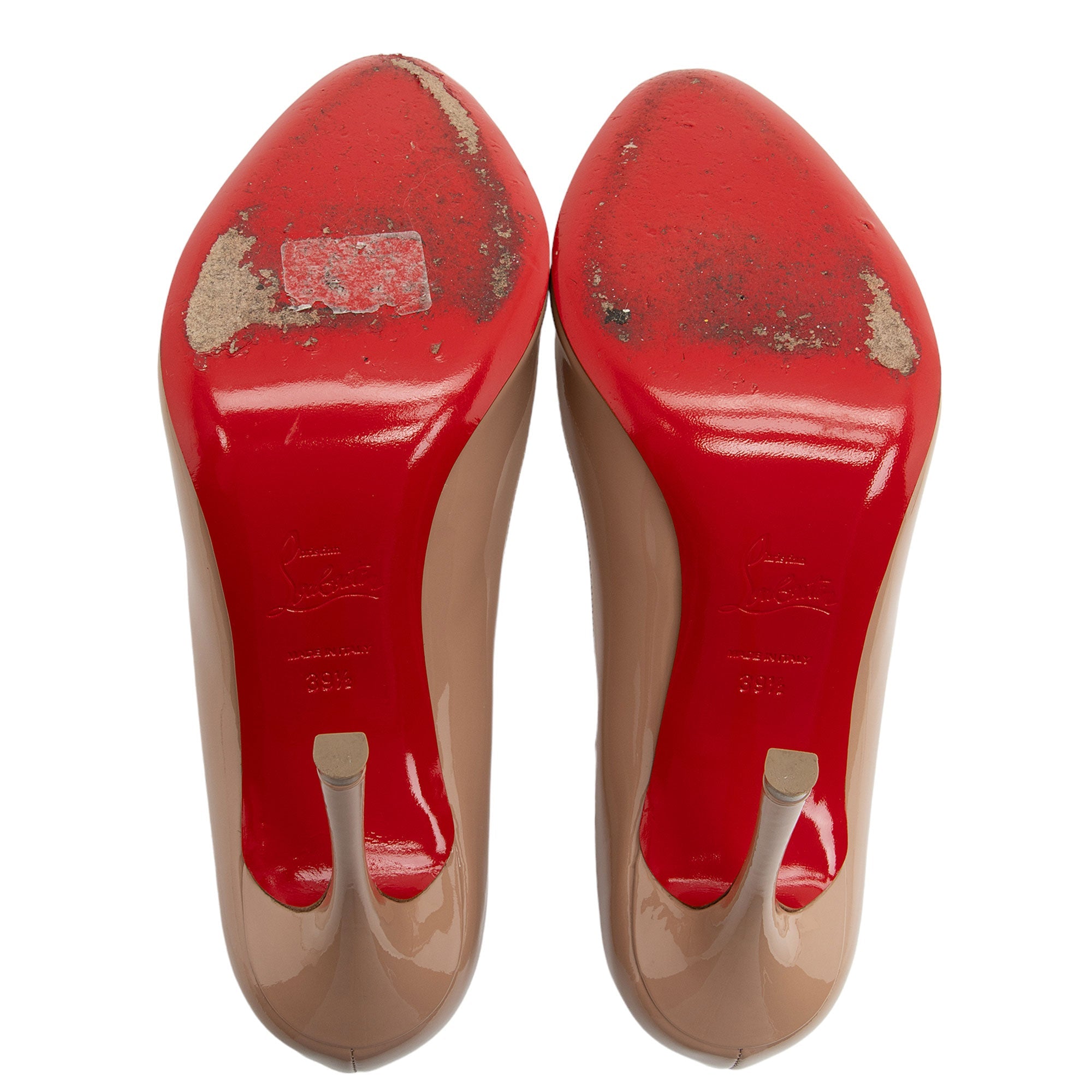 Christian Louboutin Patent Leather Merci Allen 100mm Pumps - Size 9.5 / 39.5 (SHF-q7eia0)