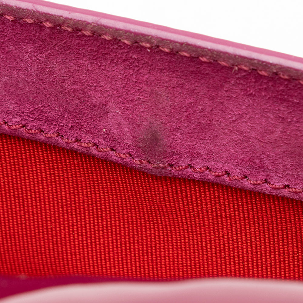 Christian Louboutin Patent Leather Riviera Clutch (SHF-19864)