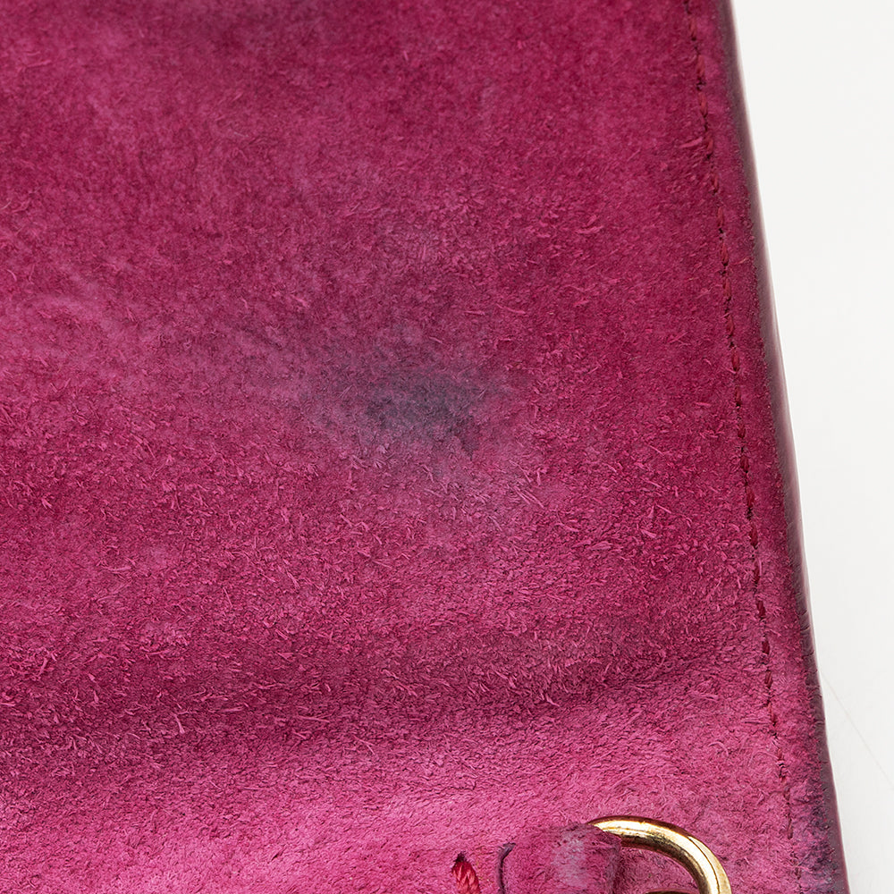 Christian Louboutin Patent Leather Riviera Clutch (SHF-19864)