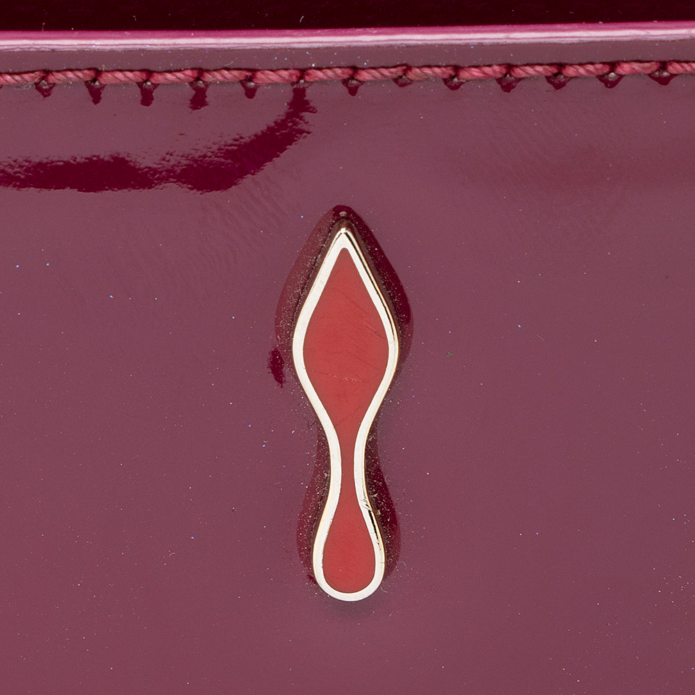 Christian Louboutin Patent Leather Riviera Clutch (SHF-19864)