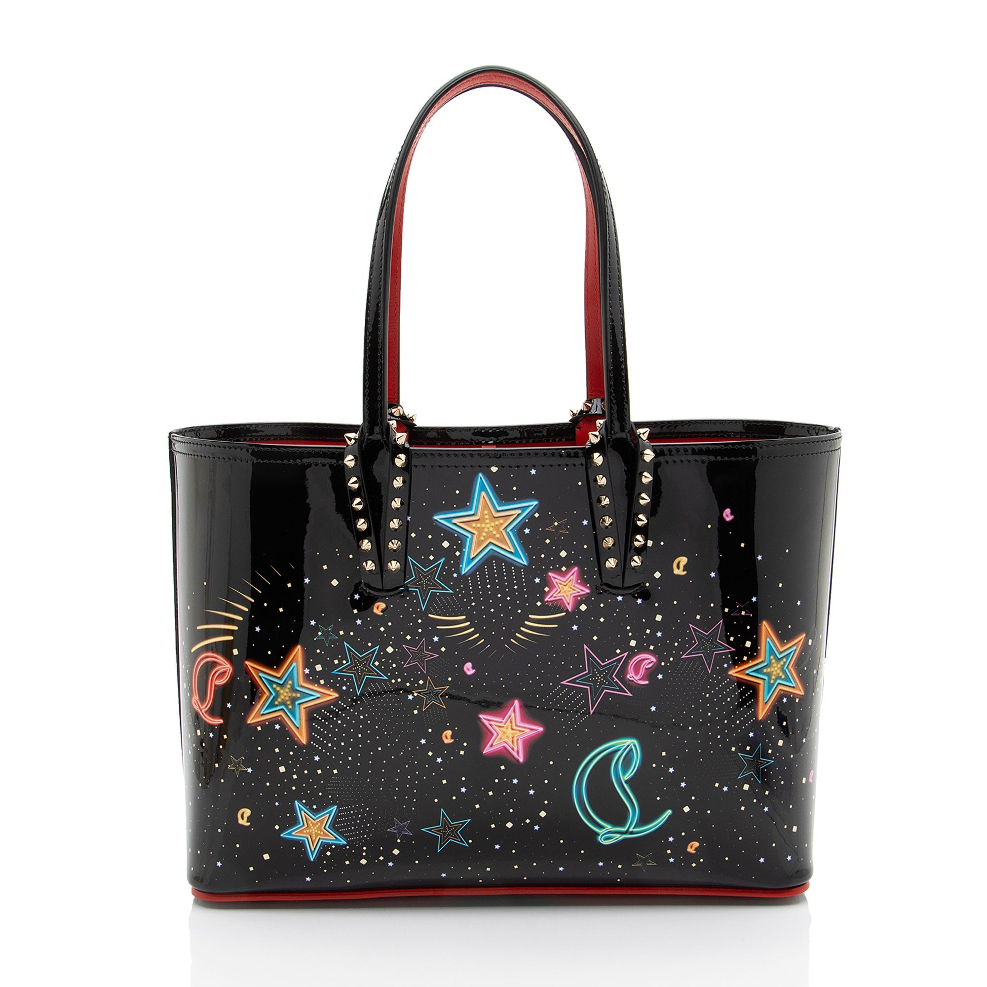 Christian Louboutin Patent Leather Starlight Cabata Small Tote