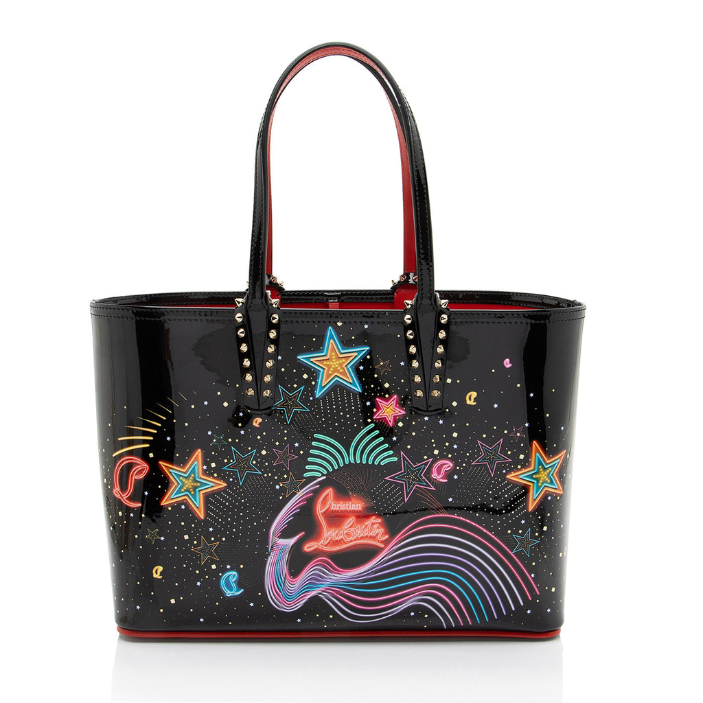 Christian Louboutin Patent Leather Starlight Cabata Small Tote