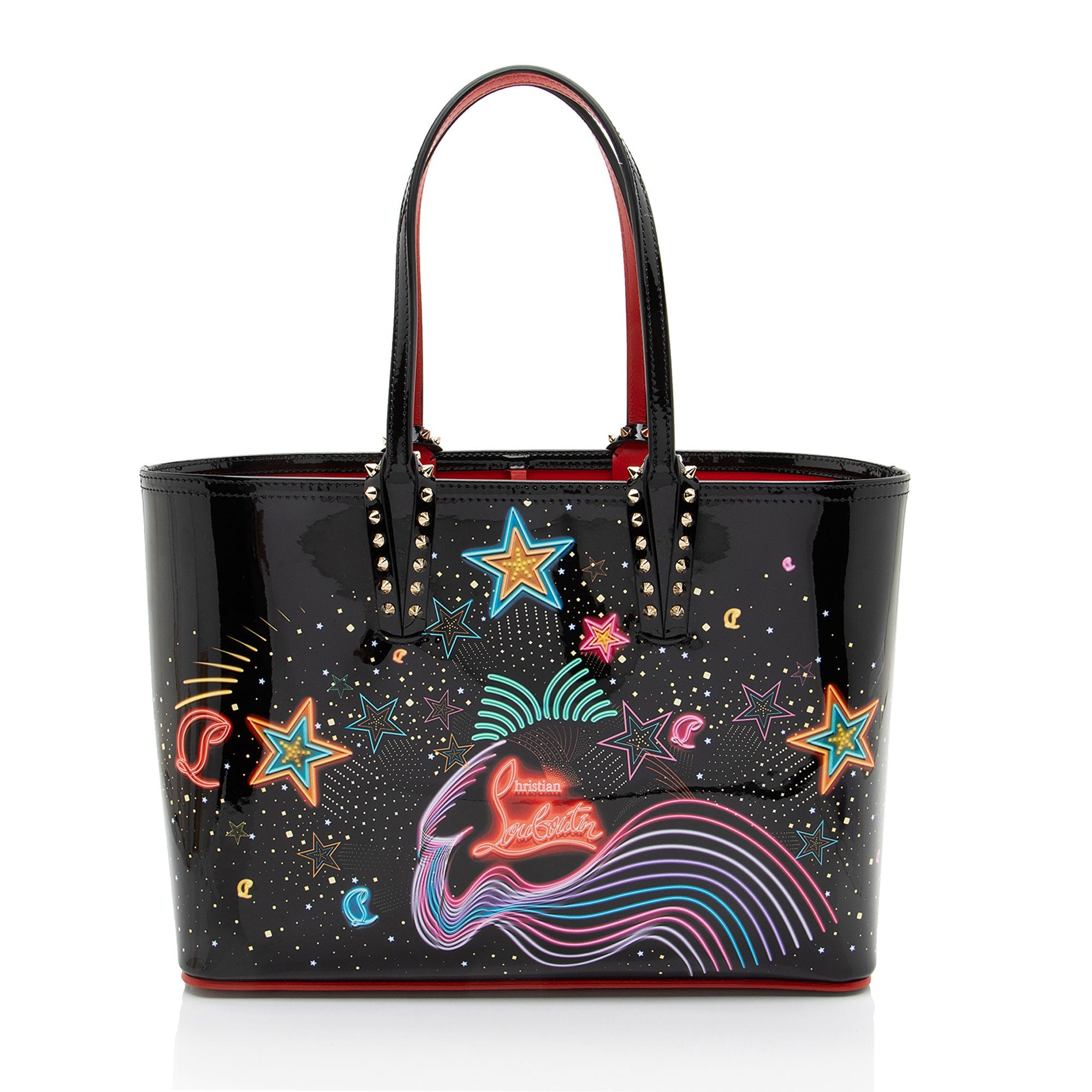 Christian Louboutin Patent Leather Starlight Cabata Small Tote