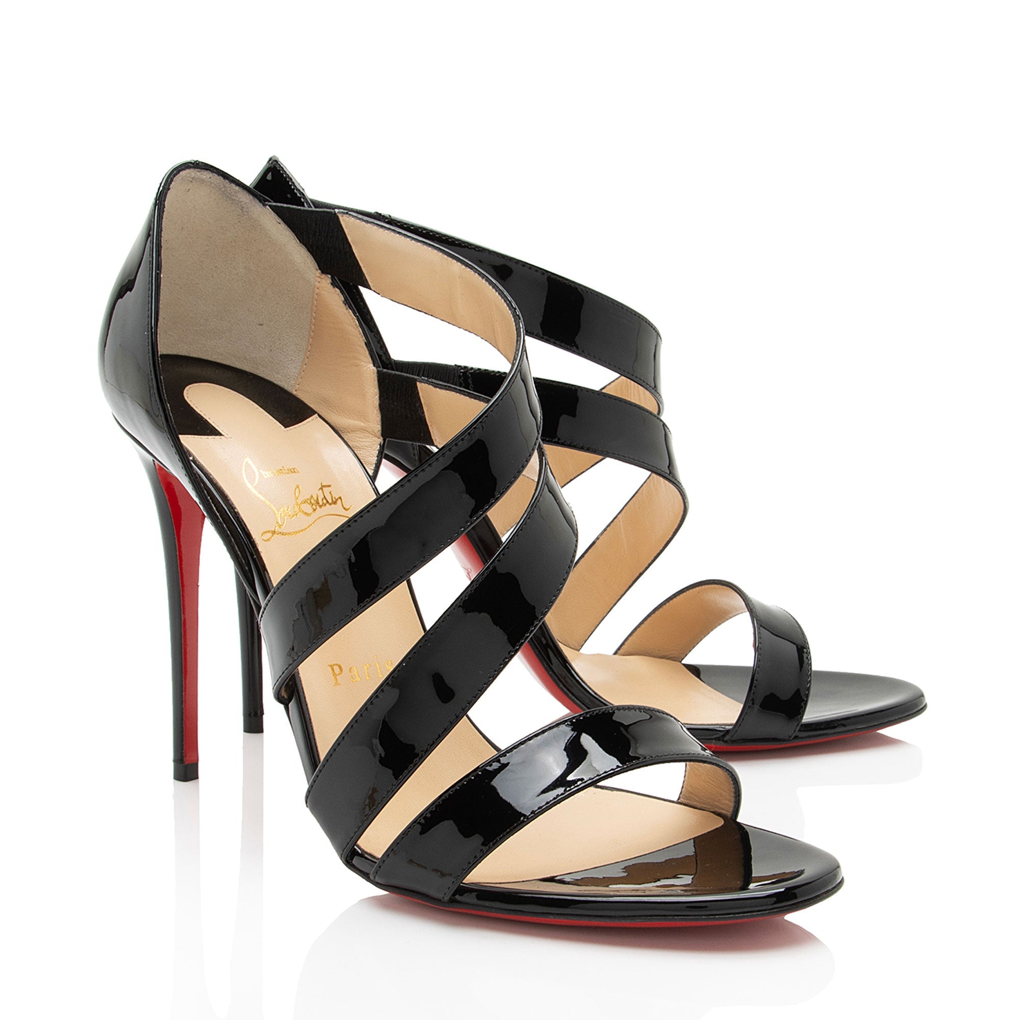 Christian Louboutin Patent Leather World Copine 100 Pumps - Size 10.5 / 40.5 (SHF-obcClQ)