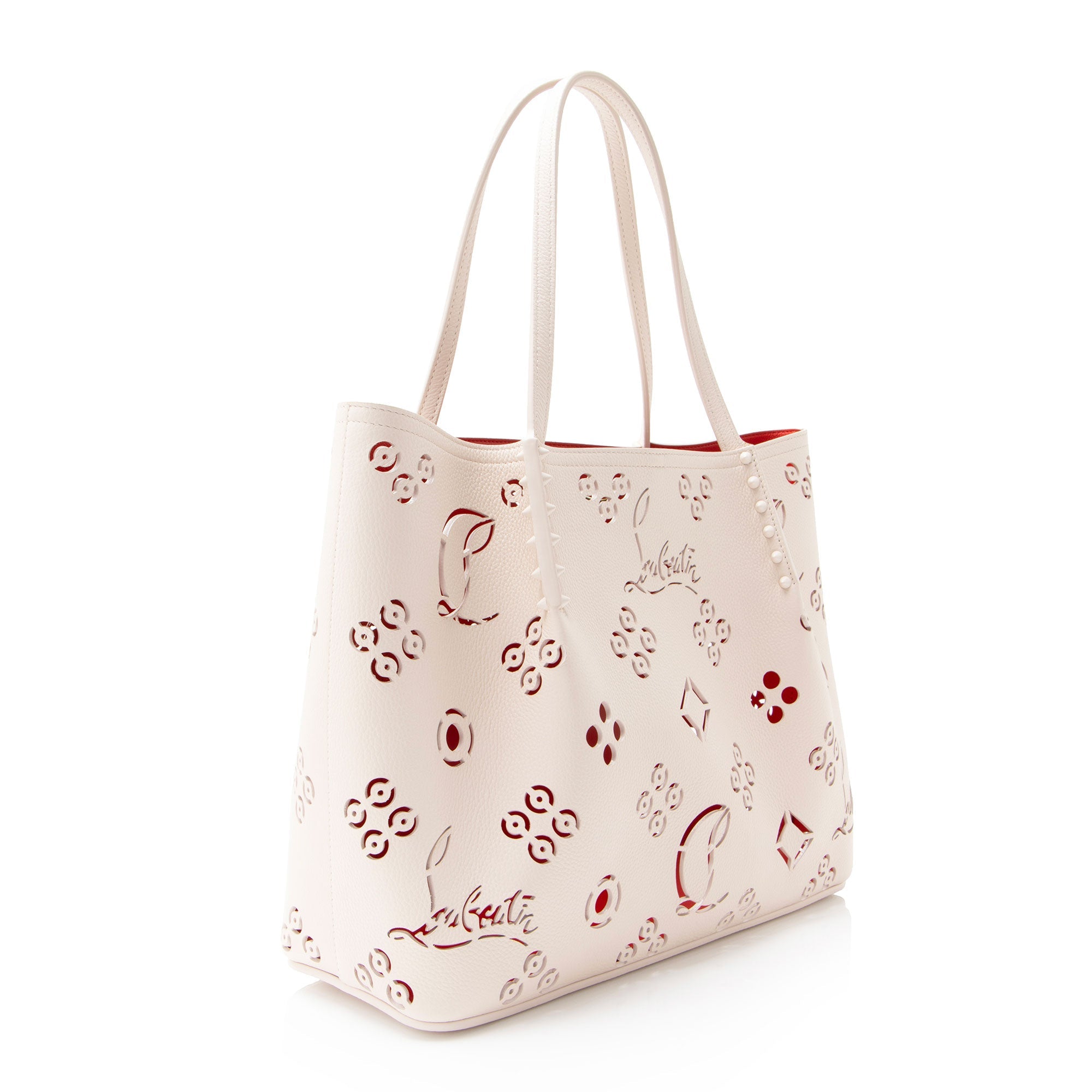 Christian Louboutin Perforated Leather Loubinthesky Cabarock Large Tote