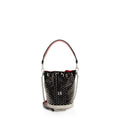 Christian Louboutin Leather Spiked Marie Jane Bucket Bag