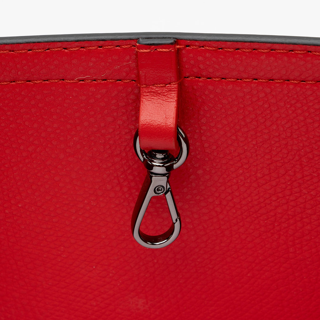 Christian Louboutin Snake Embossed Patent Leather Cabarock Large Tote (SHF-qLc4OG)