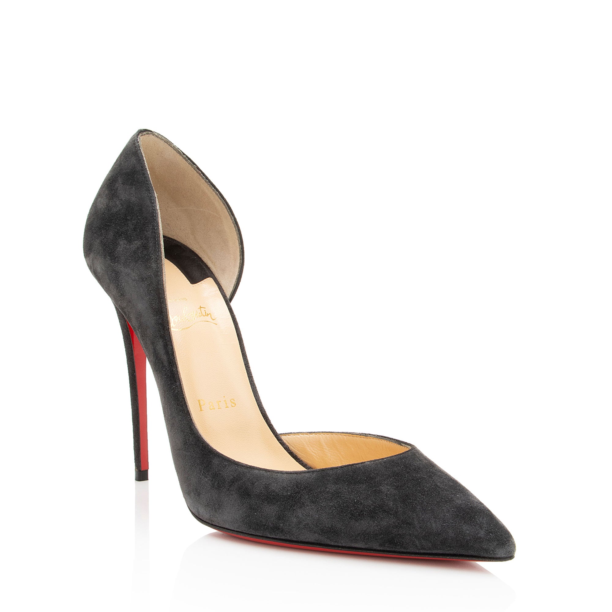 Christian Louboutin Suede Iriza d'Orsay Pumps - Size 11 / 41