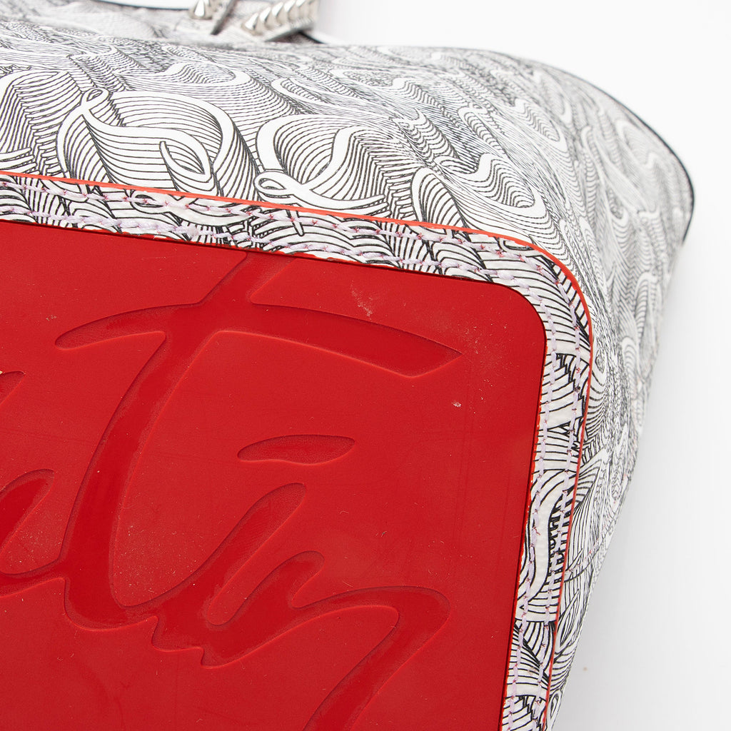 Christian Louboutin Toile Monogram Calfskin Cabata Tote (SHF-2mPGkk)
