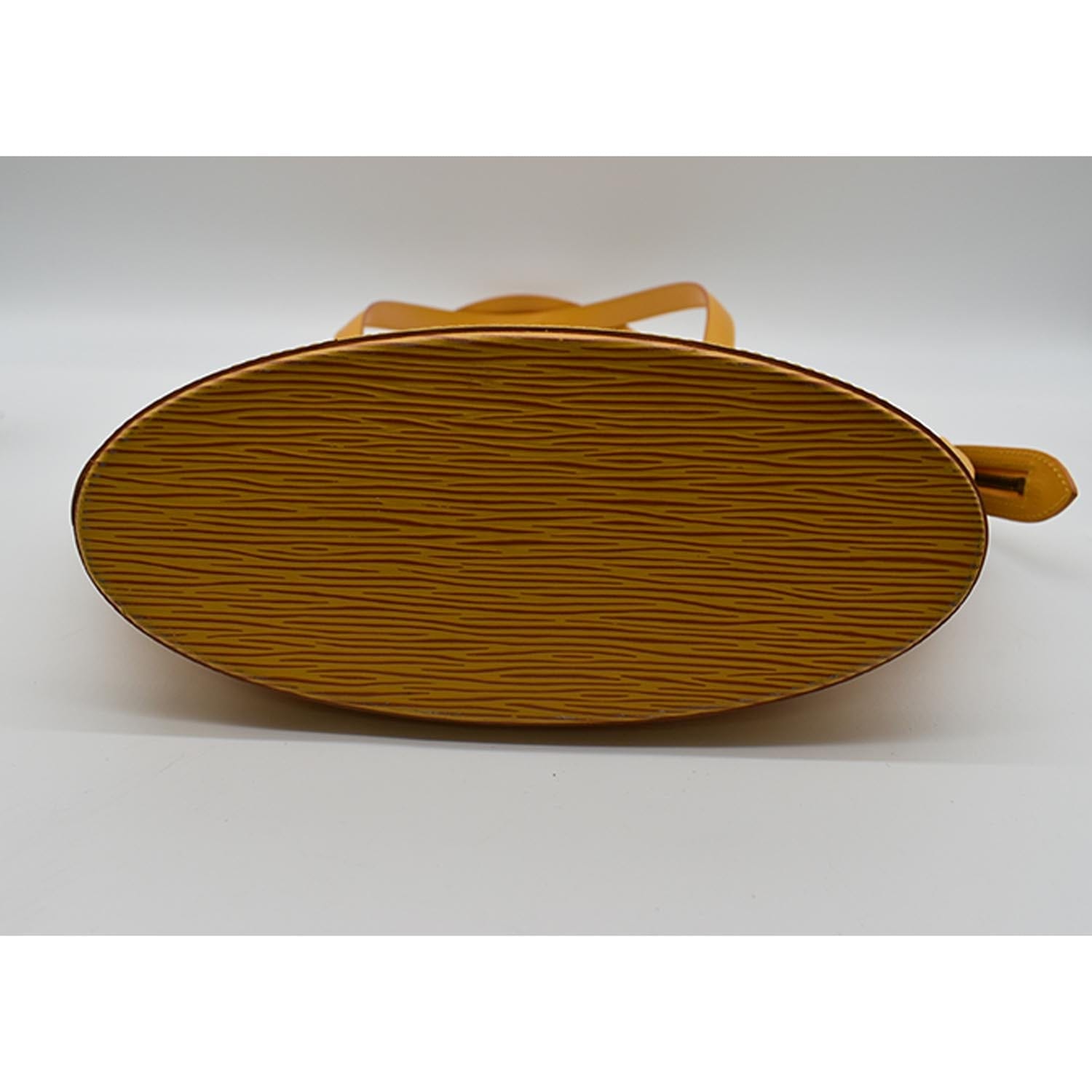 LOUIS VUITTON Saint Jacques Epi Leather Shoulder Bag Yellow
