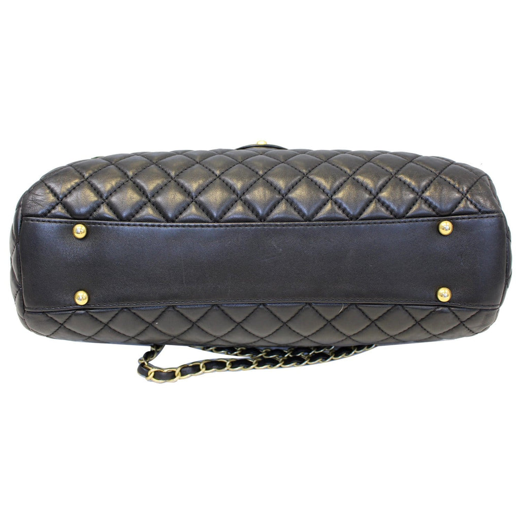 CHANEL Large Shopping Flap Shoulder Bag Black