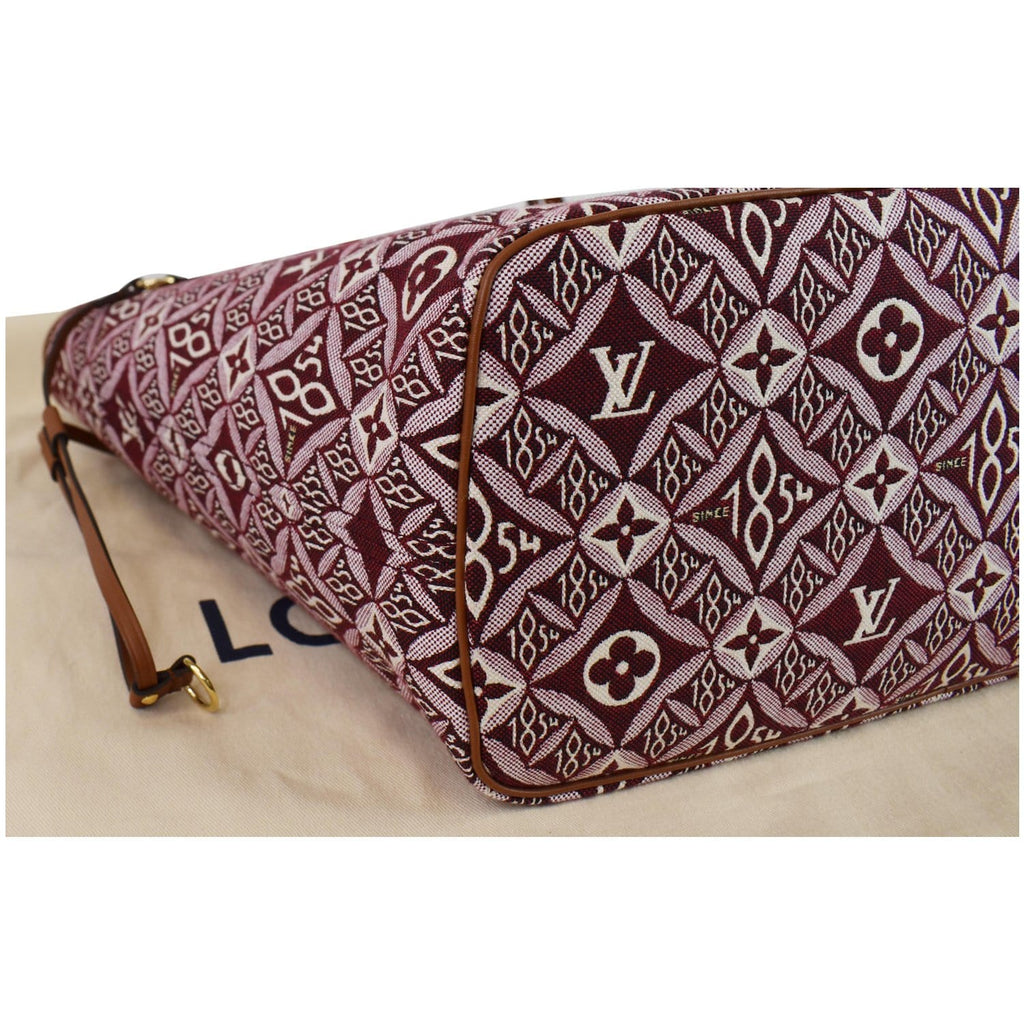 LOUIS VUITTON Neverfull MM Since 1854 Jacquard Shoulder Bag Bordeaux Red