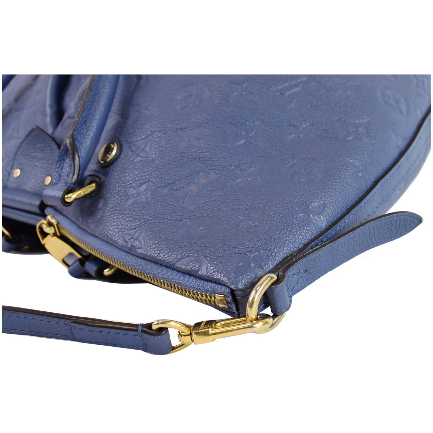 LOUIS VUITTON Mazarine MM Monogram Empreinte Shoulder Bag Blue